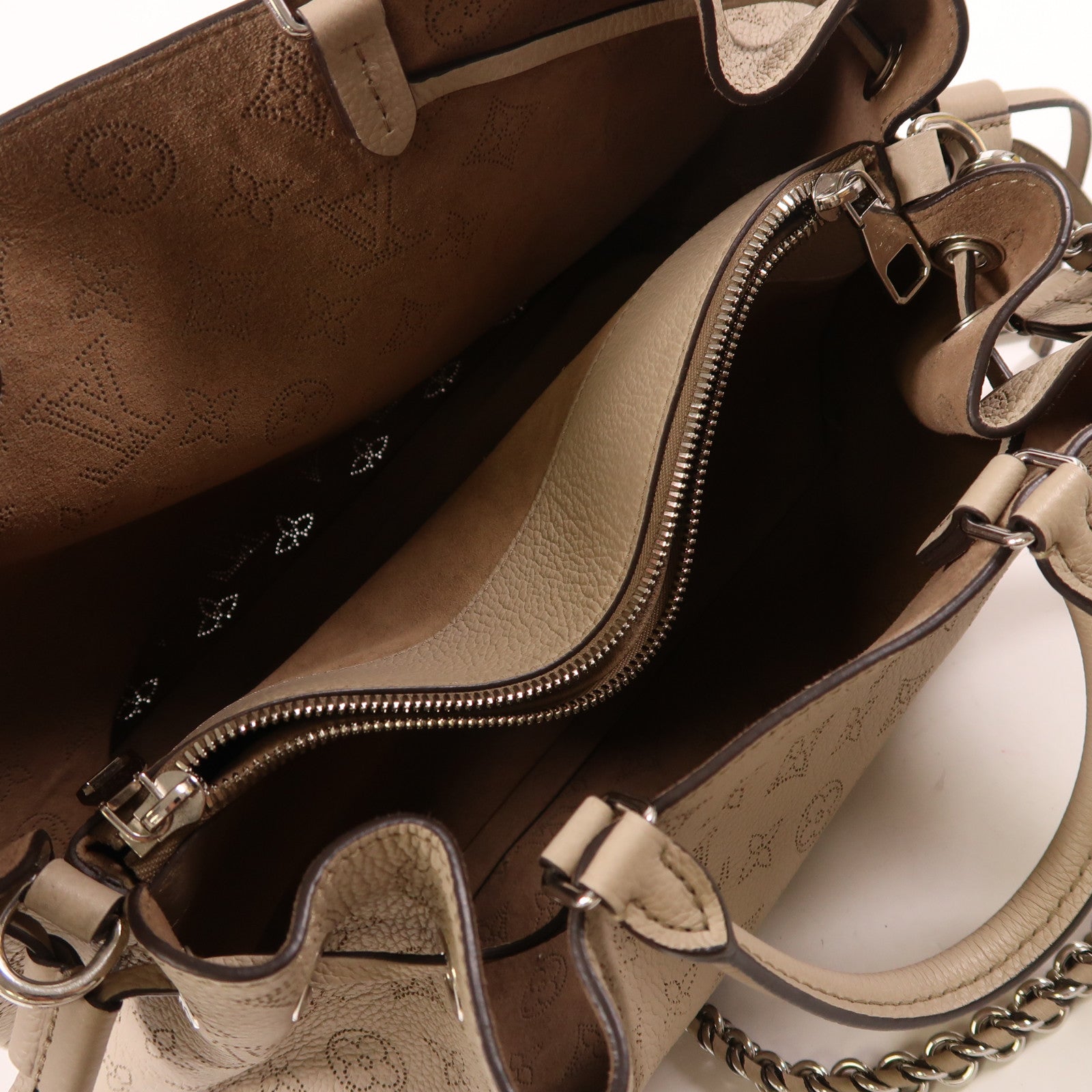 LOUIS VUITTON Mahina Bella Tote銀扣手挽肩背兩用袋