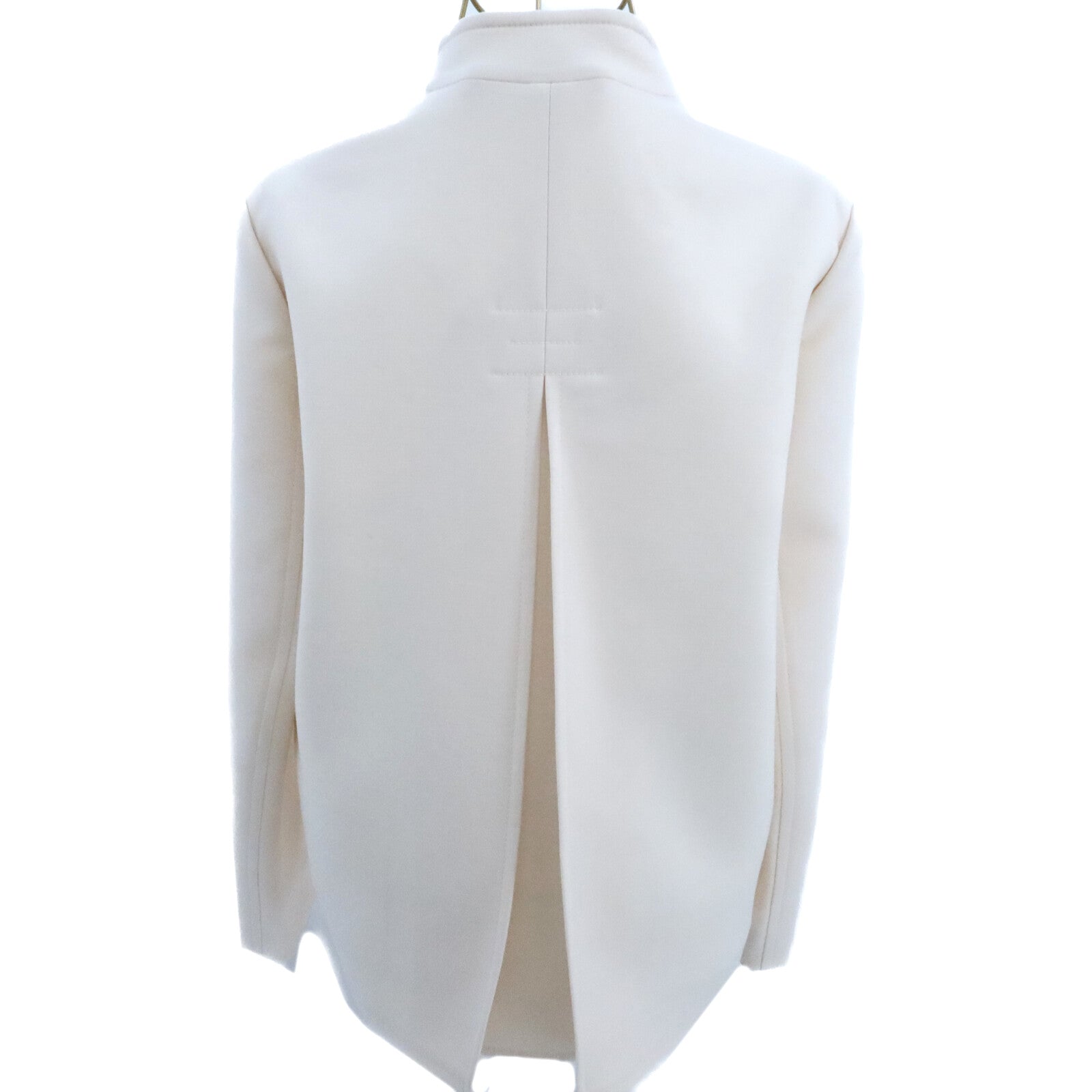 HERMES Wook/Nylon Chaine d'Ancre Collarless Jacket外套