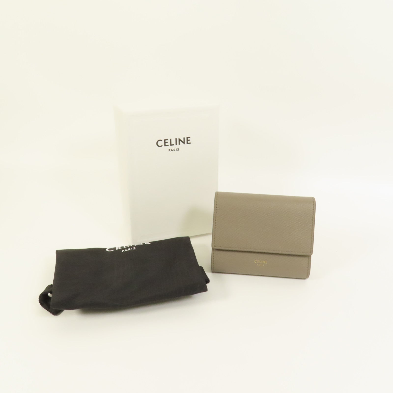 CELINE 【激減優惠】牛皮皮革Wallet金扣錢包