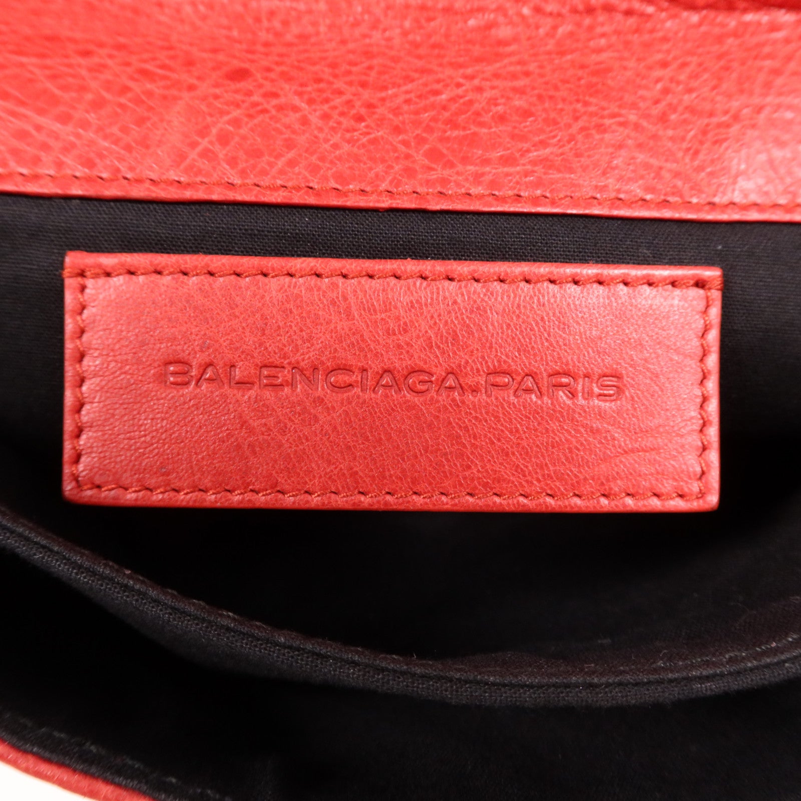 BALENCIAGA 牛皮皮革Clutch銀扣手拿包