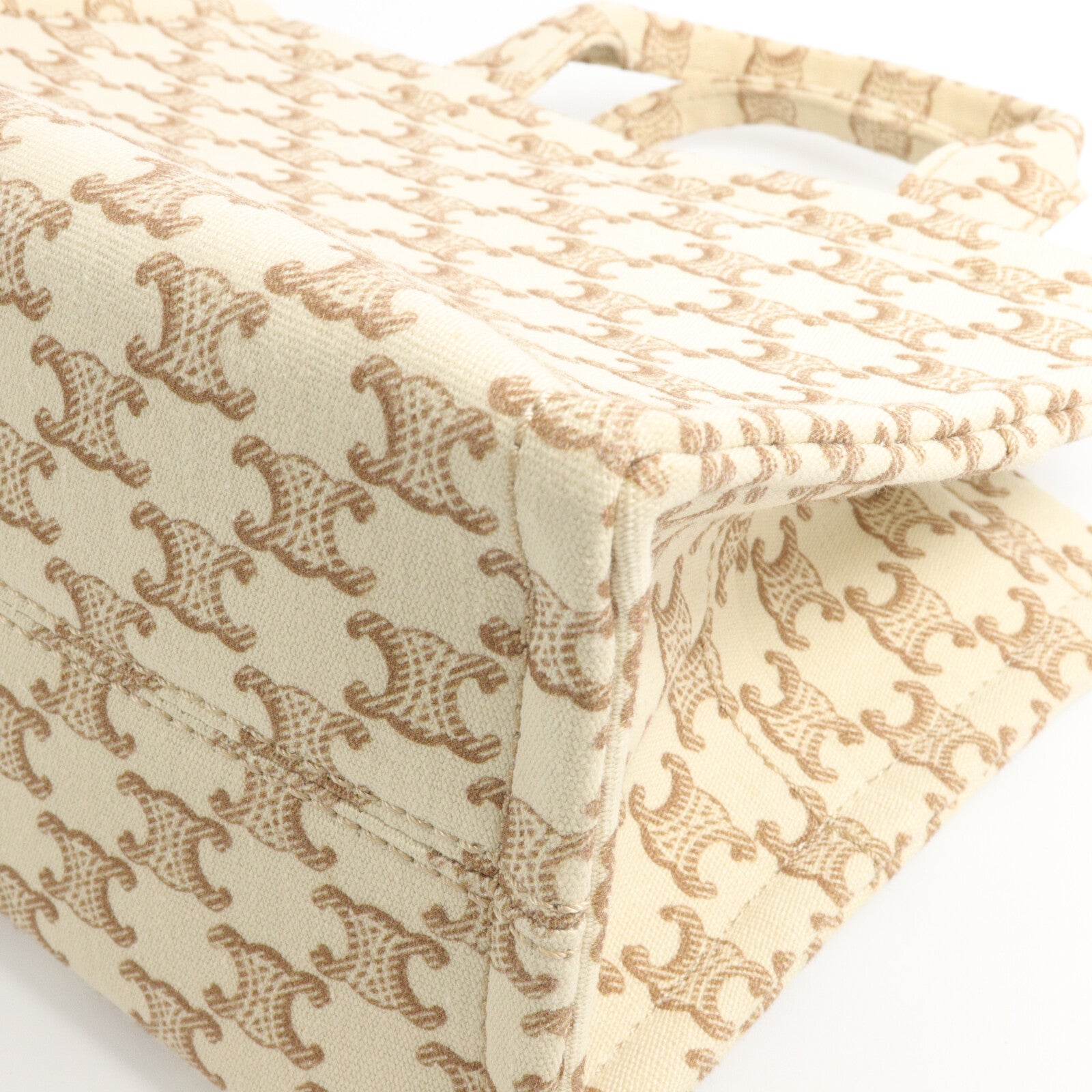 CELINE 帆布Small Cabas Thais手挽肩背兩用袋