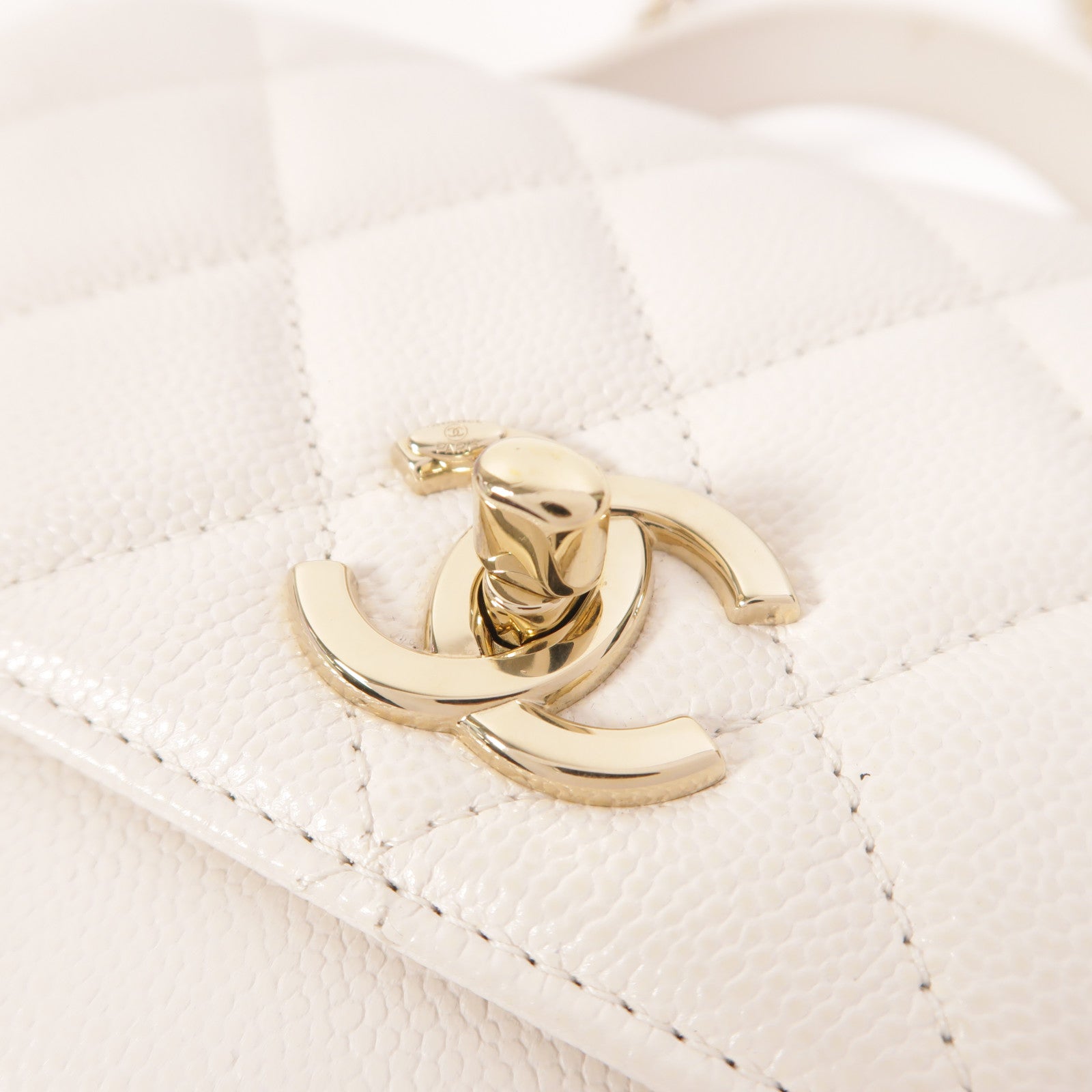 CHANEL 牛皮皮革Business Affinity Small金扣手挽肩背兩用袋
