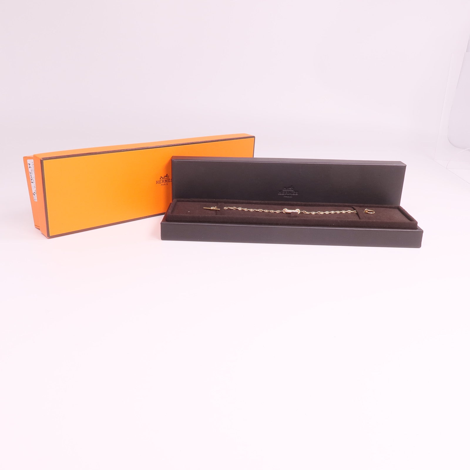 HERMES 18K玫瑰金Farandole Bracelet鑽石手鏈