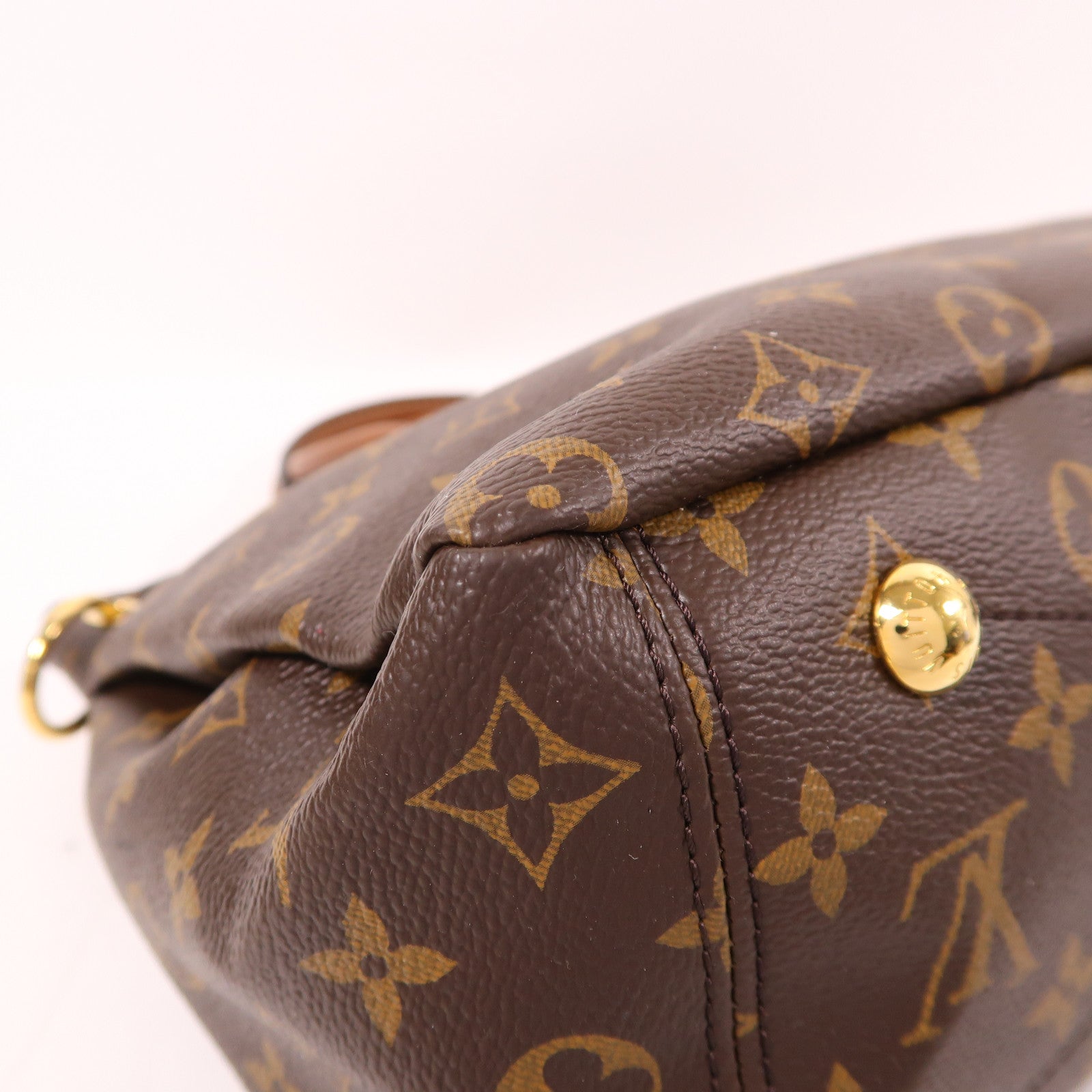 LOUIS VUITTON Monogram Pallas金扣手挽肩背兩用袋