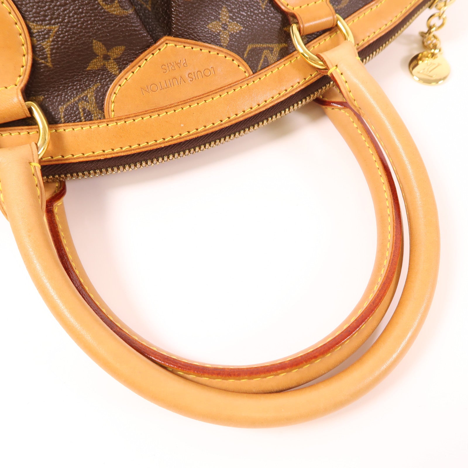 LOUIS VUITTON Monogram Tivoli PM金扣手挽袋