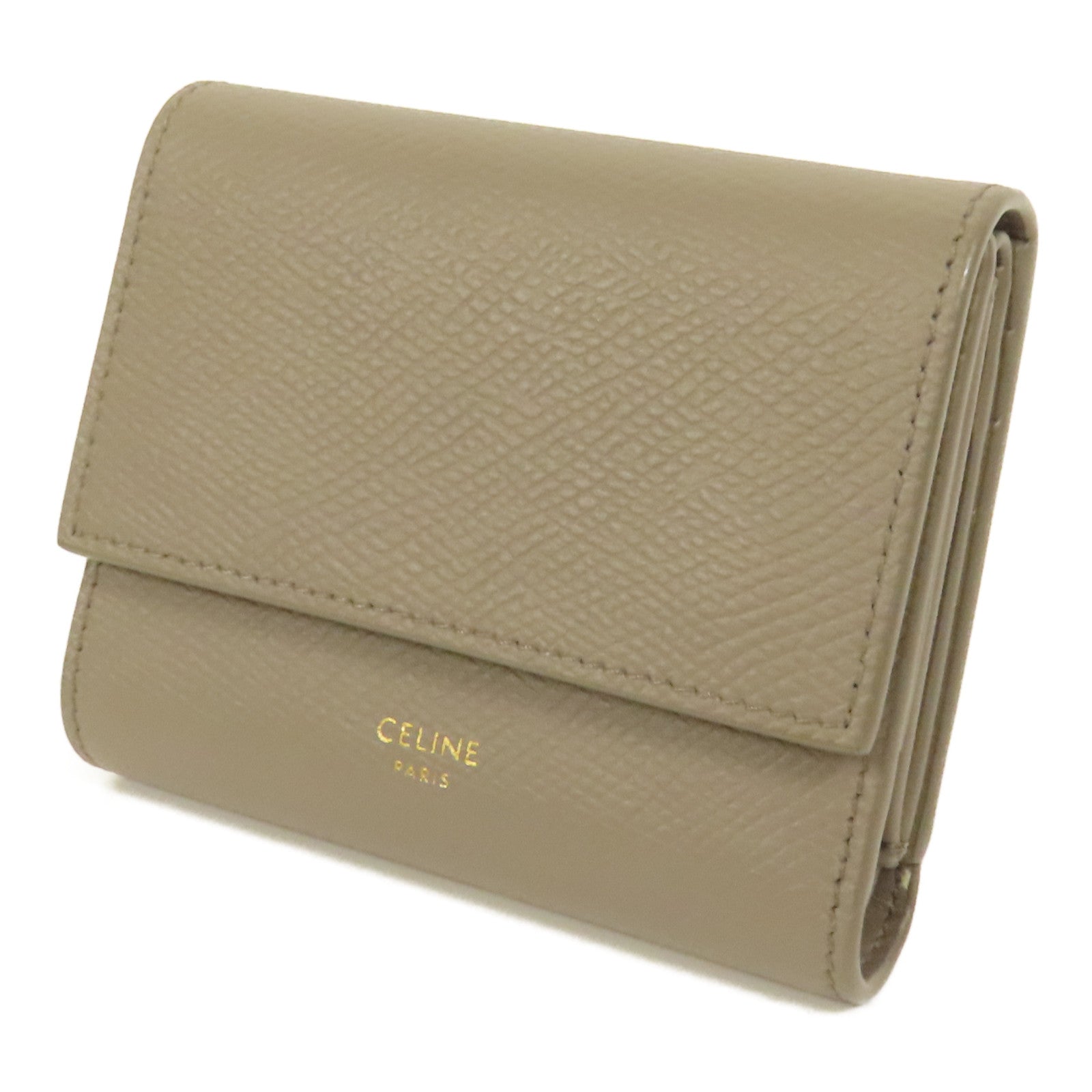 CELINE 牛皮皮革Wallet金扣錢包