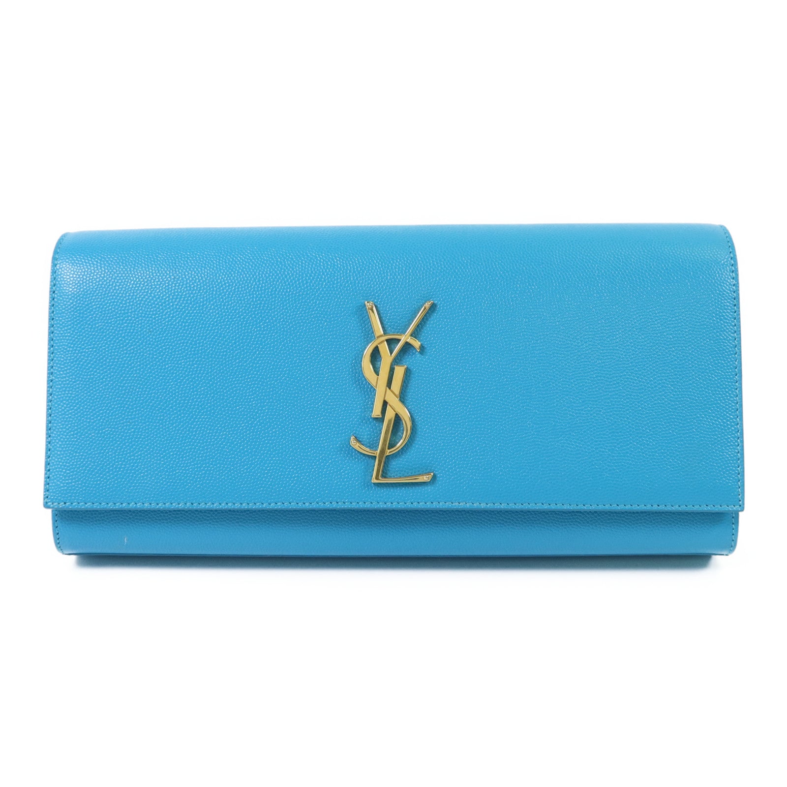 SAINT LAURENT 牛皮皮革Clutch Bag金扣手拿包