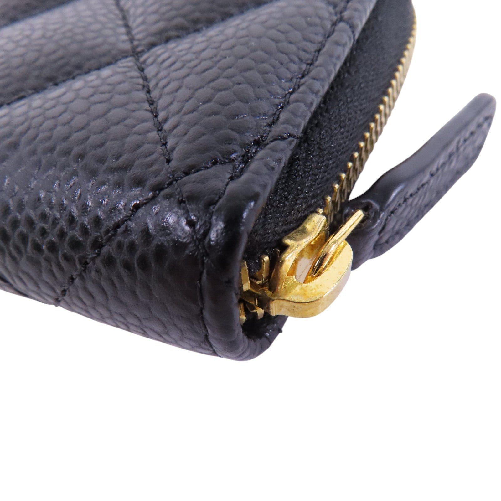 CHANEL 牛皮皮革Card Case金扣卡套