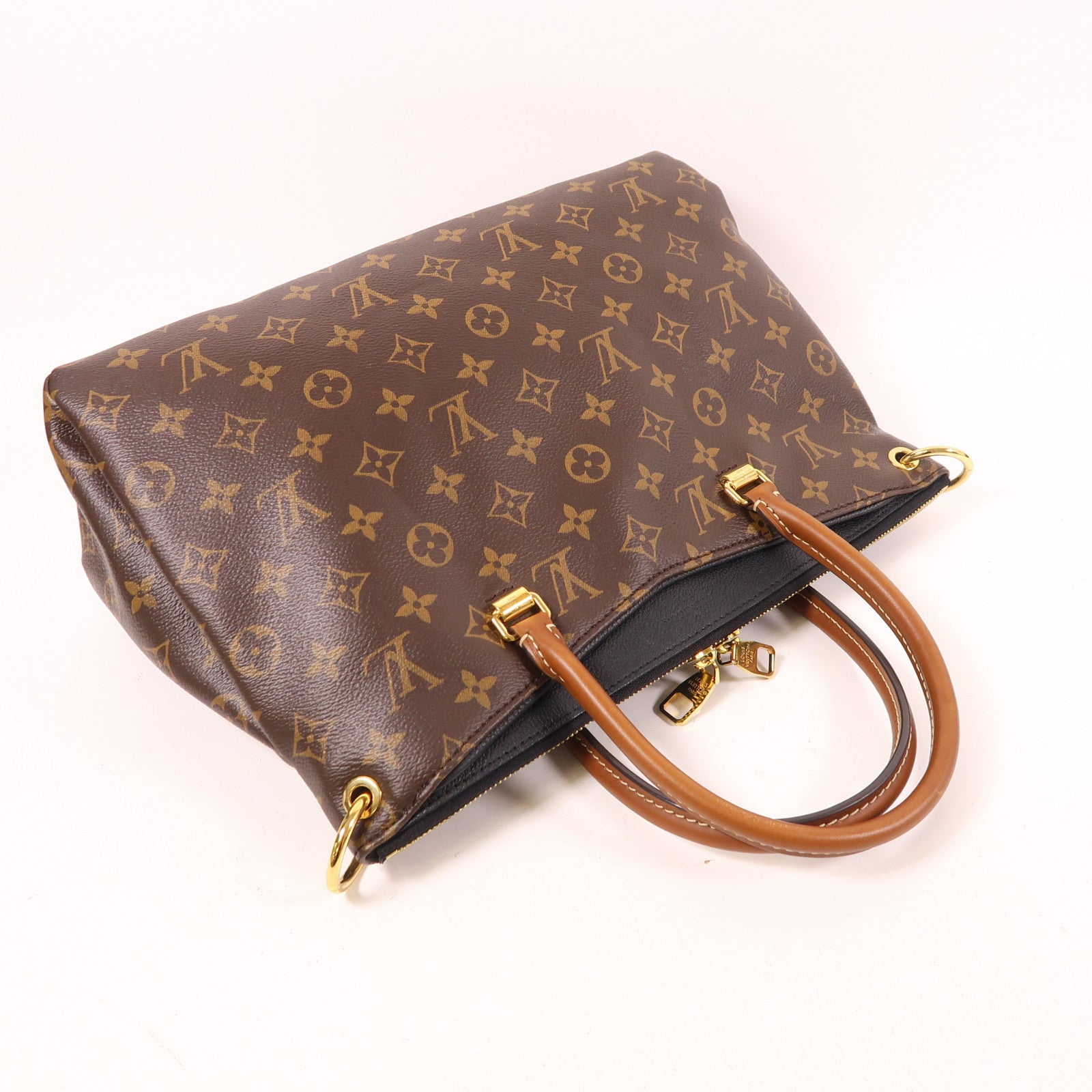 LOUIS VUITTON Monogram Pallas金扣手挽肩背兩用袋