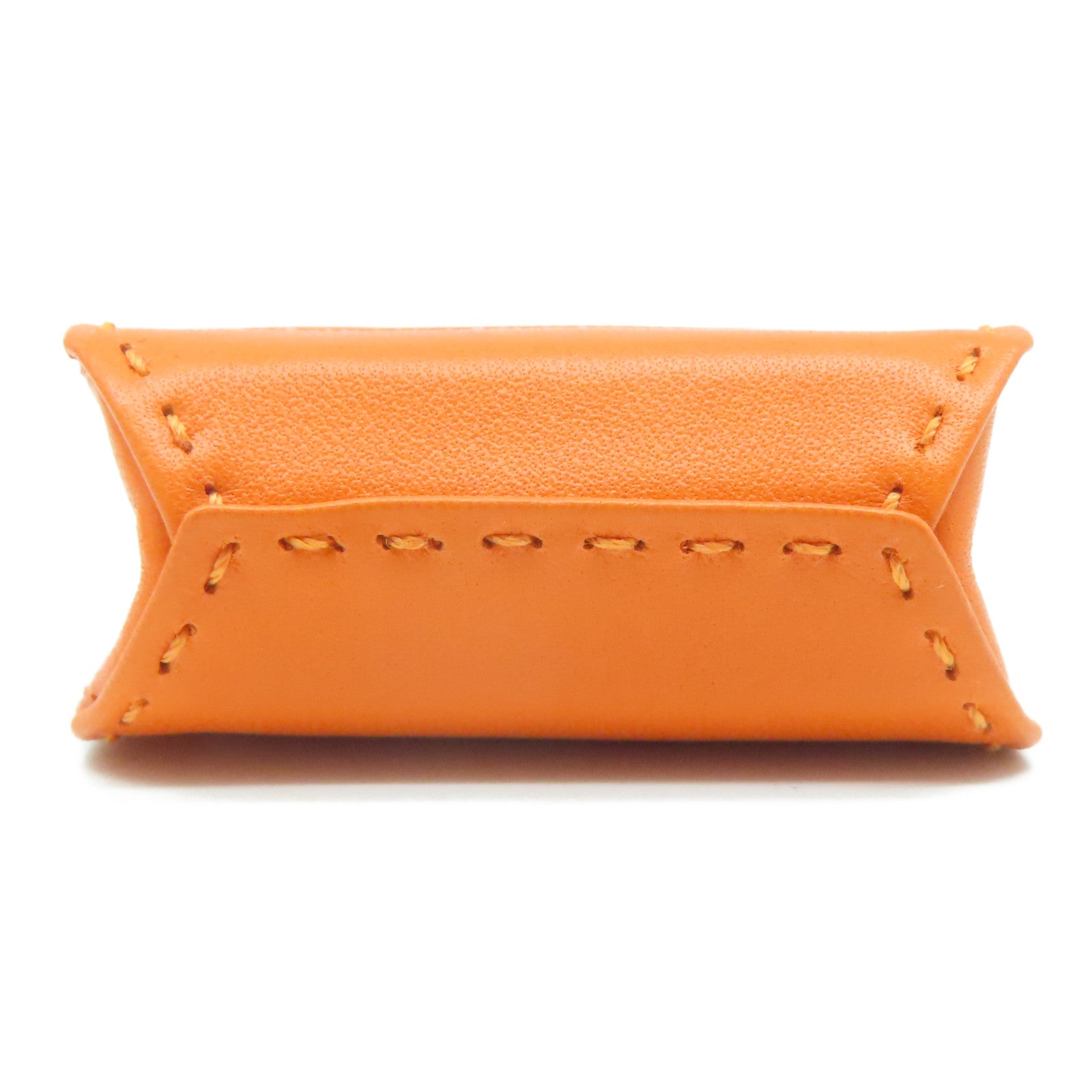 HERMES 【激減優惠】Milo皮革/Swift皮革Orange Bag Charm掛飾色/啡色