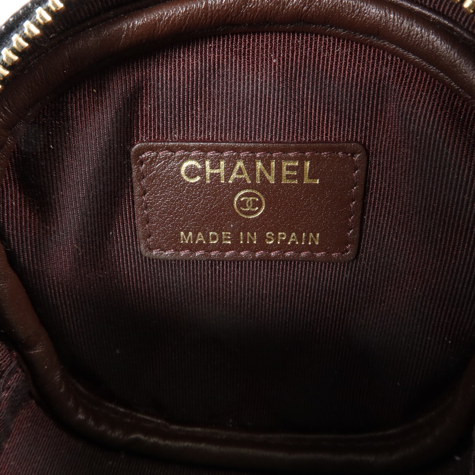 CHANEL 牛皮皮革Coin Case金扣零錢包