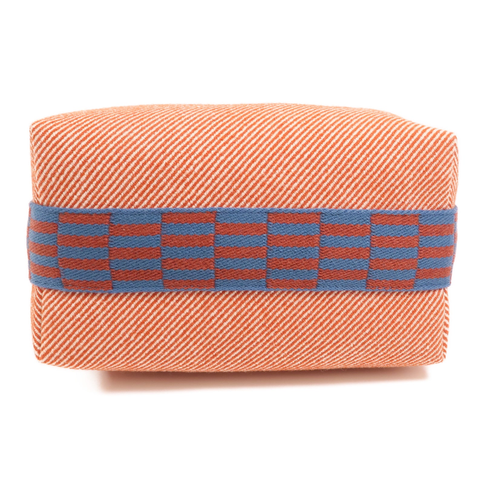 HERMES 帆布Bride A Brac PM銀扣手挽袋