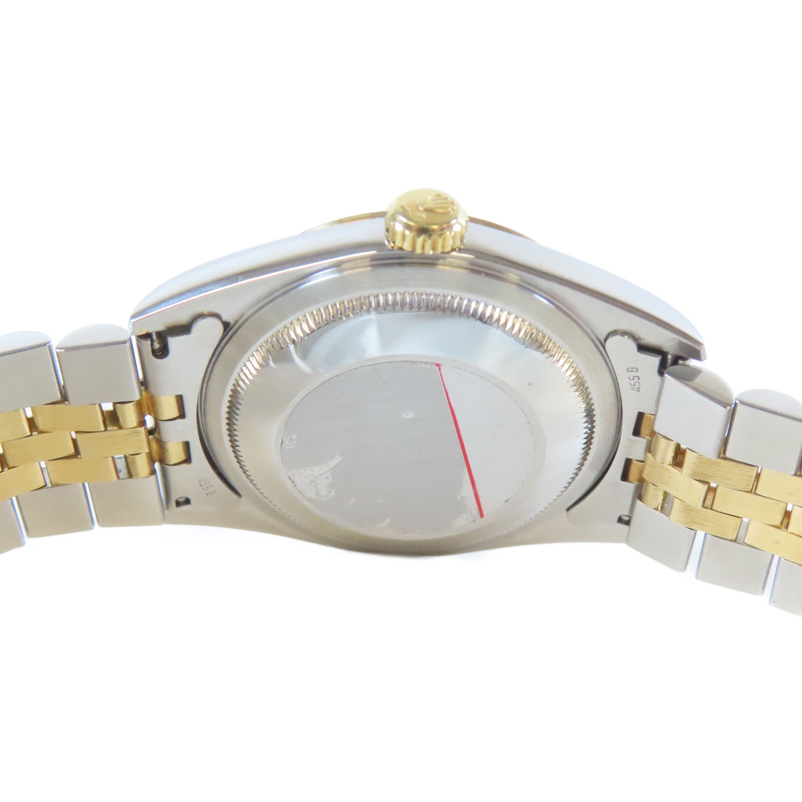 ROLEX 不鏽鋼/18K黃金Datejust自動機芯手錶藍色#17.5cm