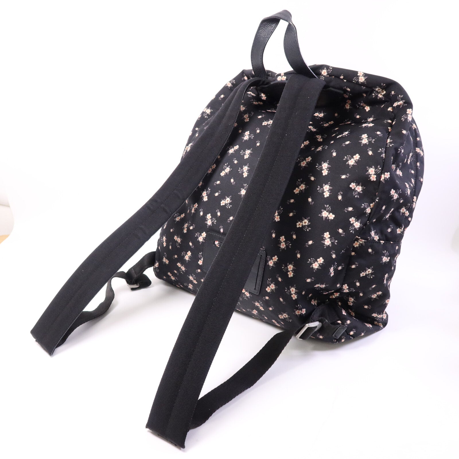GIVENCHY 帆布Backpack銀扣背包