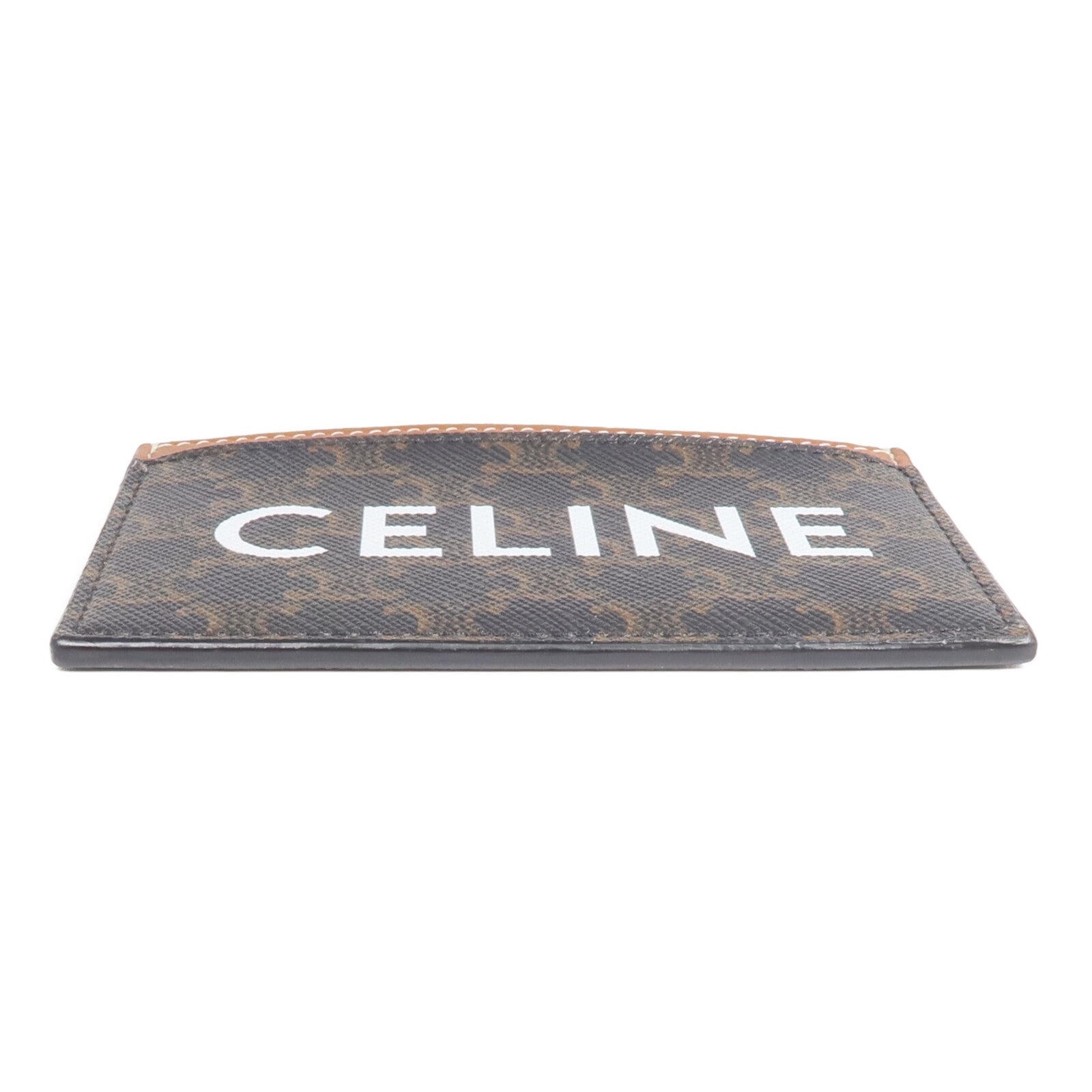 CELINE 塗層帆布/牛皮皮革Card Holder卡片套