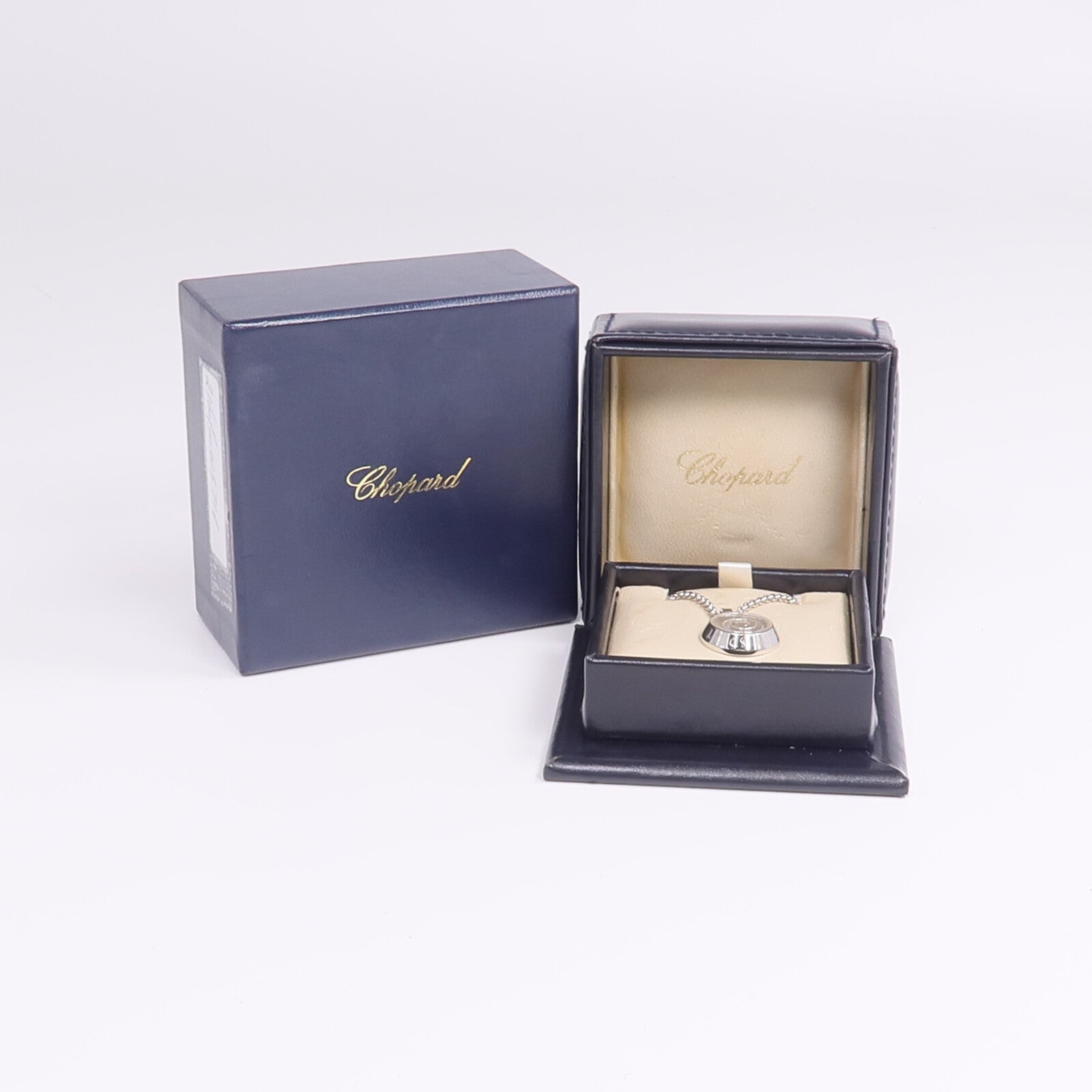 Chopard 18K白金Happy Spirit Diamond Necklace鑽石項鍊