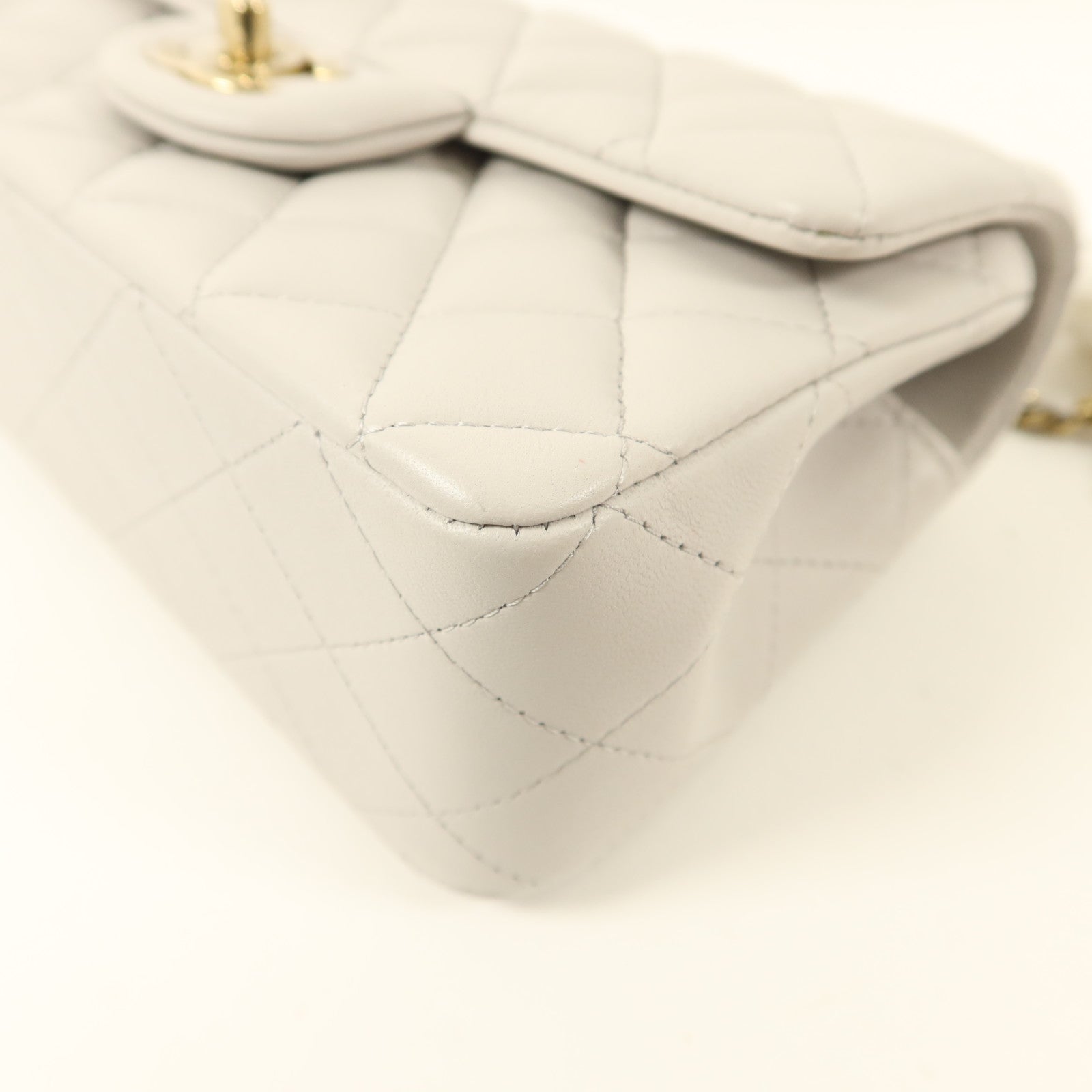 CHANEL 羊皮皮革Classic With Top Handle金扣手挽肩背兩用袋