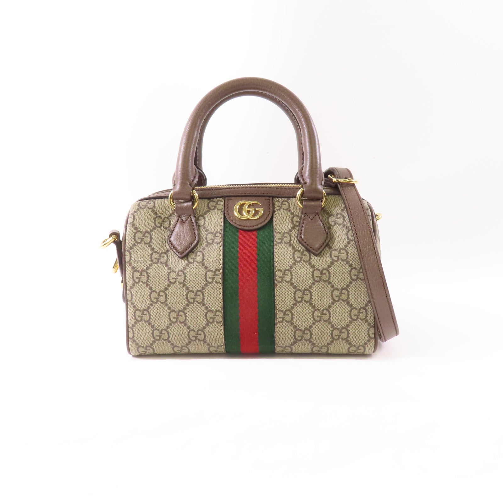 GUCCI 塗層帆布Ophidia GG Mini金扣手挽肩背兩用袋