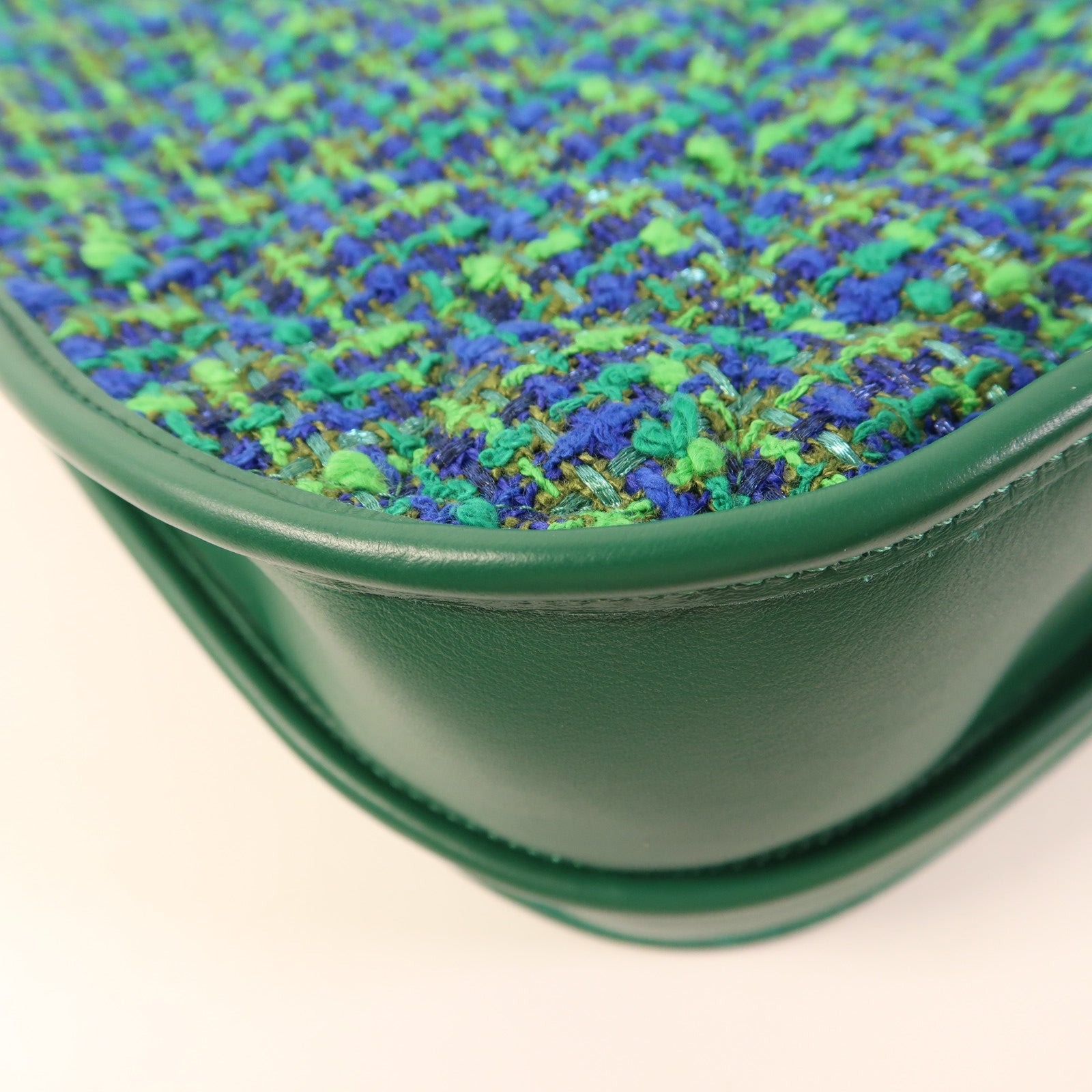 CHANEL 斜紋軟呢2 Way Shoulder Bag銀扣手挽肩背兩用袋