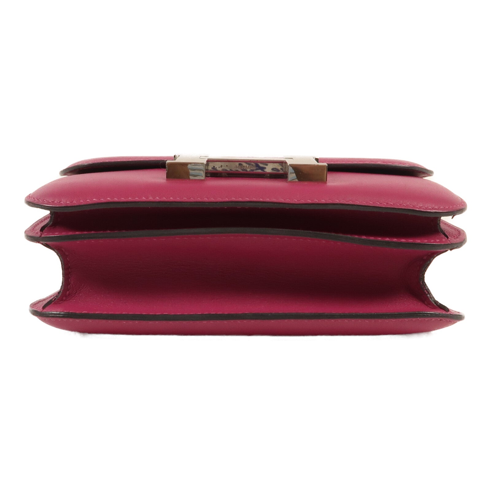 HERMES Swift皮革Constance Mini銀扣肩背袋