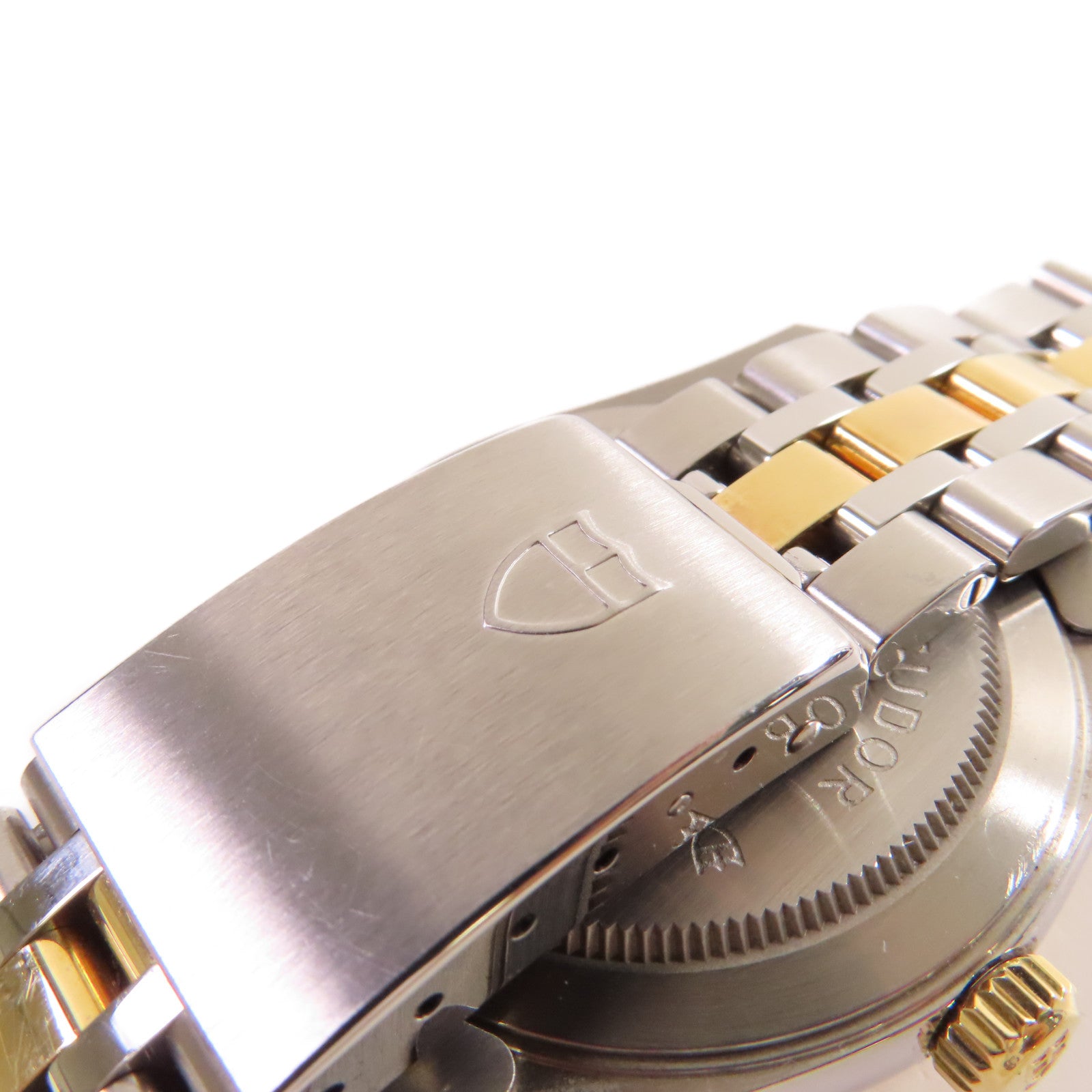 TUDOR Prince Date 34mm Watch不鏽鋼/18K黃金自動機芯手錶銀色/金色