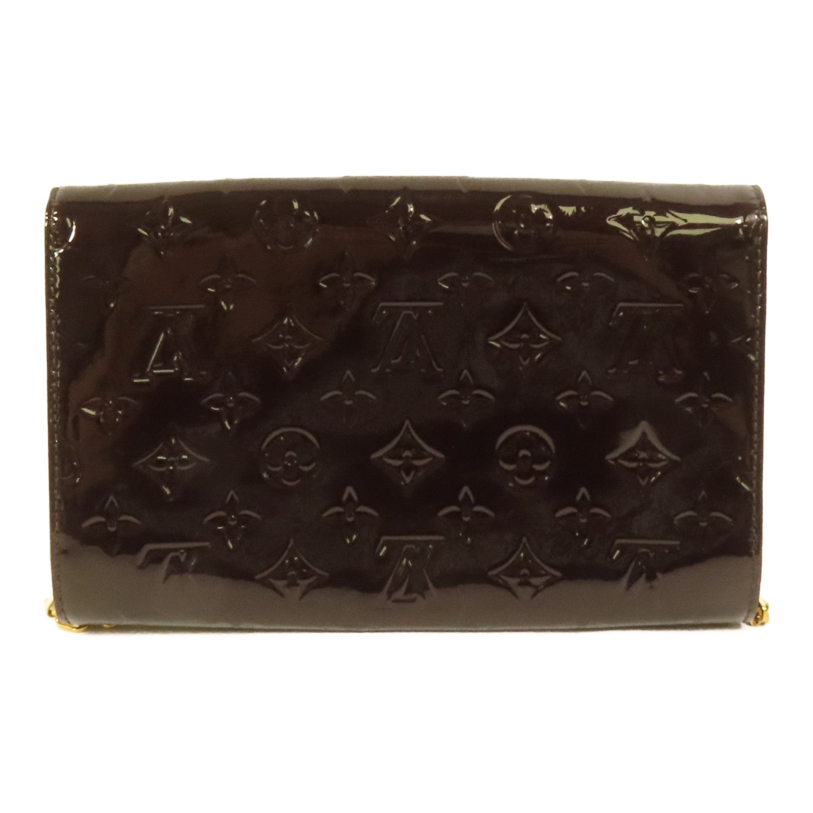 LOUIS VUITTON Monogram Vernis Ana金扣肩背袋