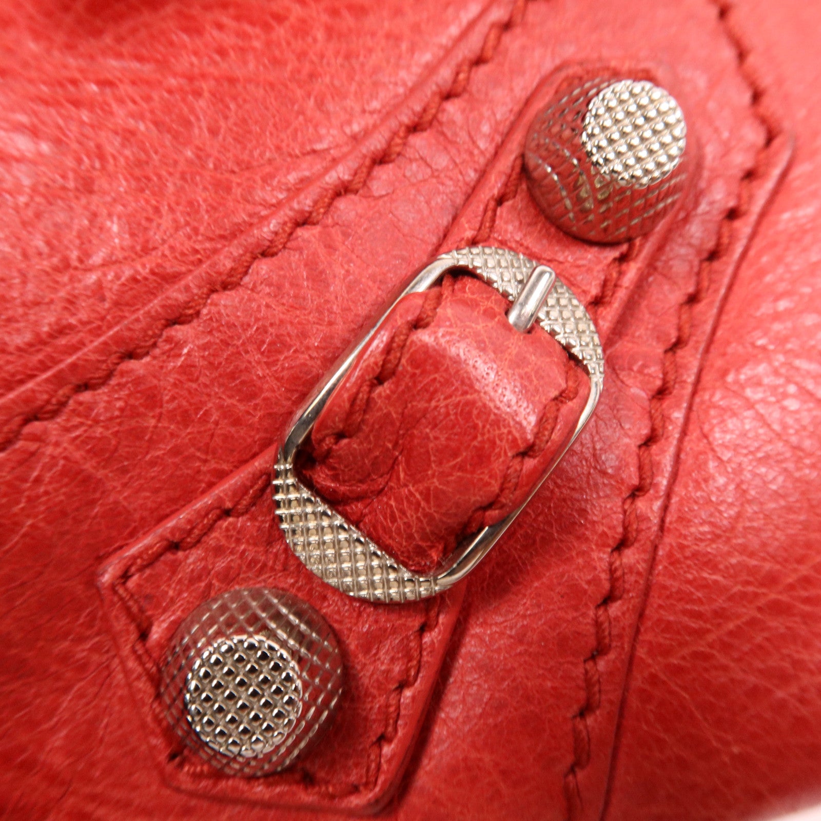 BALENCIAGA 牛皮皮革Clutch銀扣手拿包