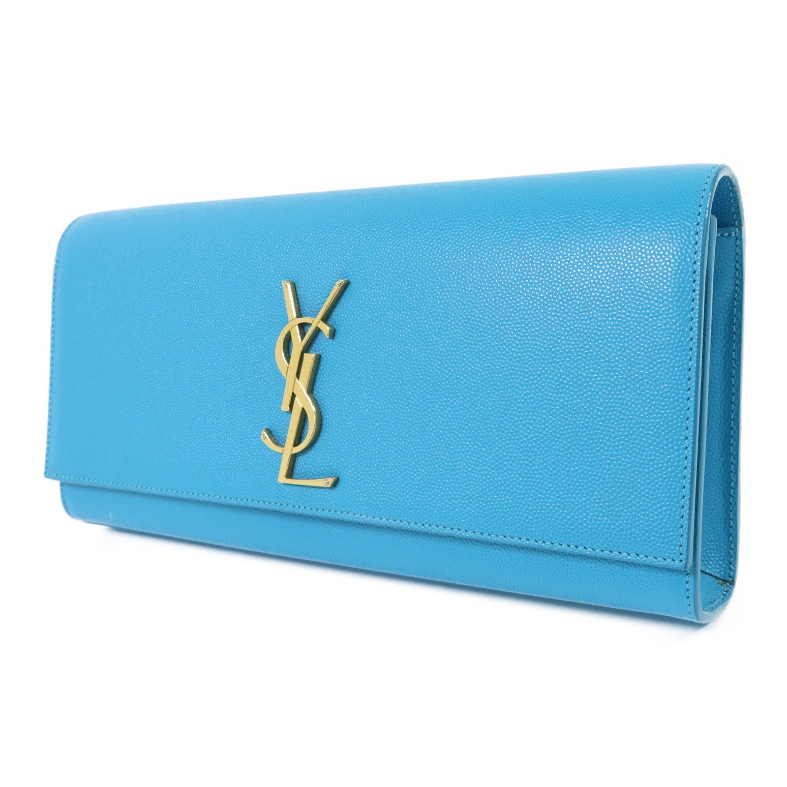 SAINT LAURENT 牛皮皮革Clutch Bag金扣手拿包