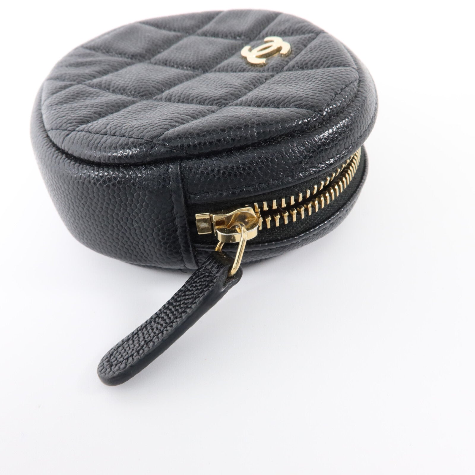 CHANEL 牛皮皮革Coin Case金扣零錢包