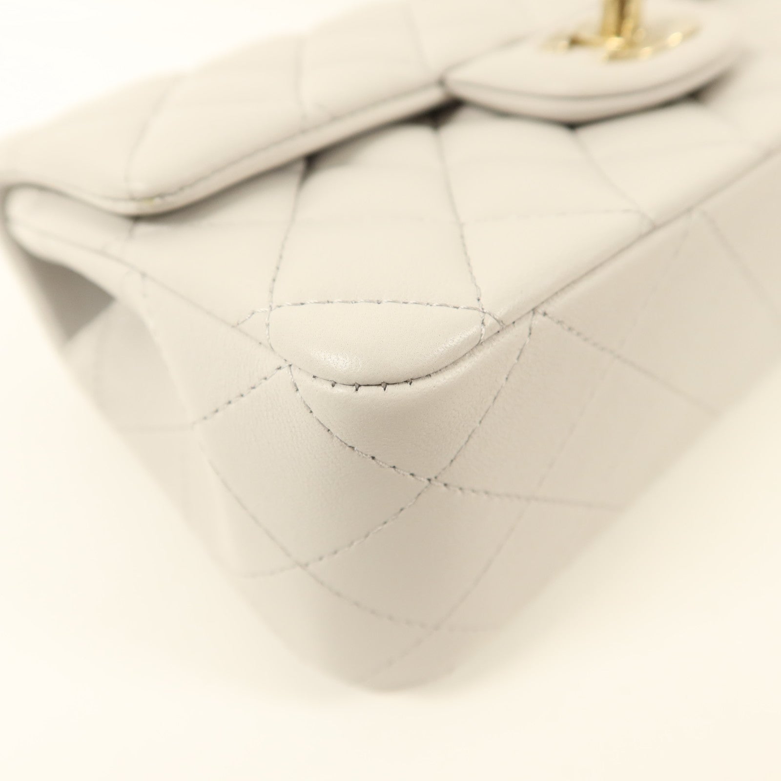 CHANEL 羊皮皮革Classic With Top Handle金扣手挽肩背兩用袋
