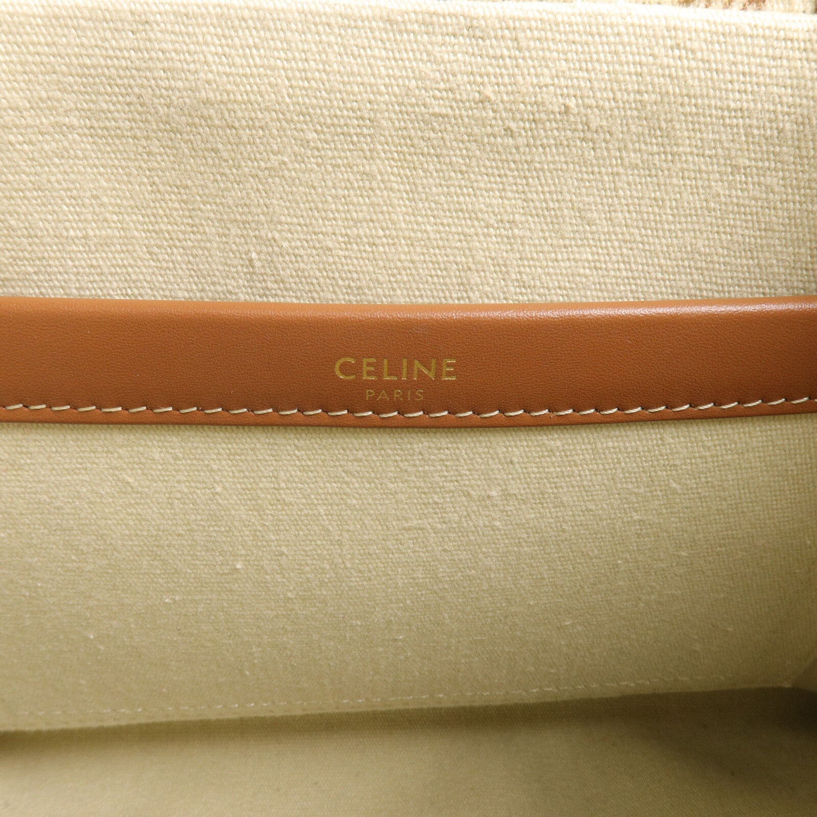 CELINE 帆布Small Cabas Thais手挽肩背兩用袋