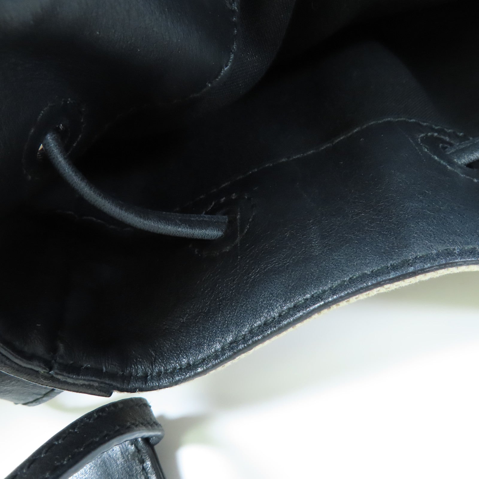 BALENCIAGA 帆布/皮革Bucket Bag銀扣肩背袋