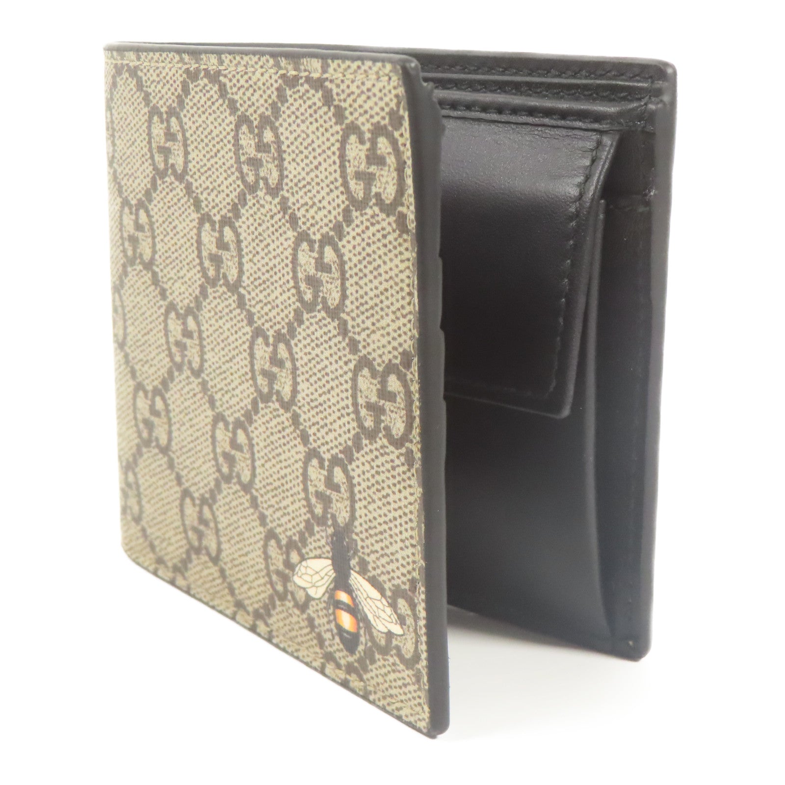 GUCCI 塗層帆布Bee Wallet錢包