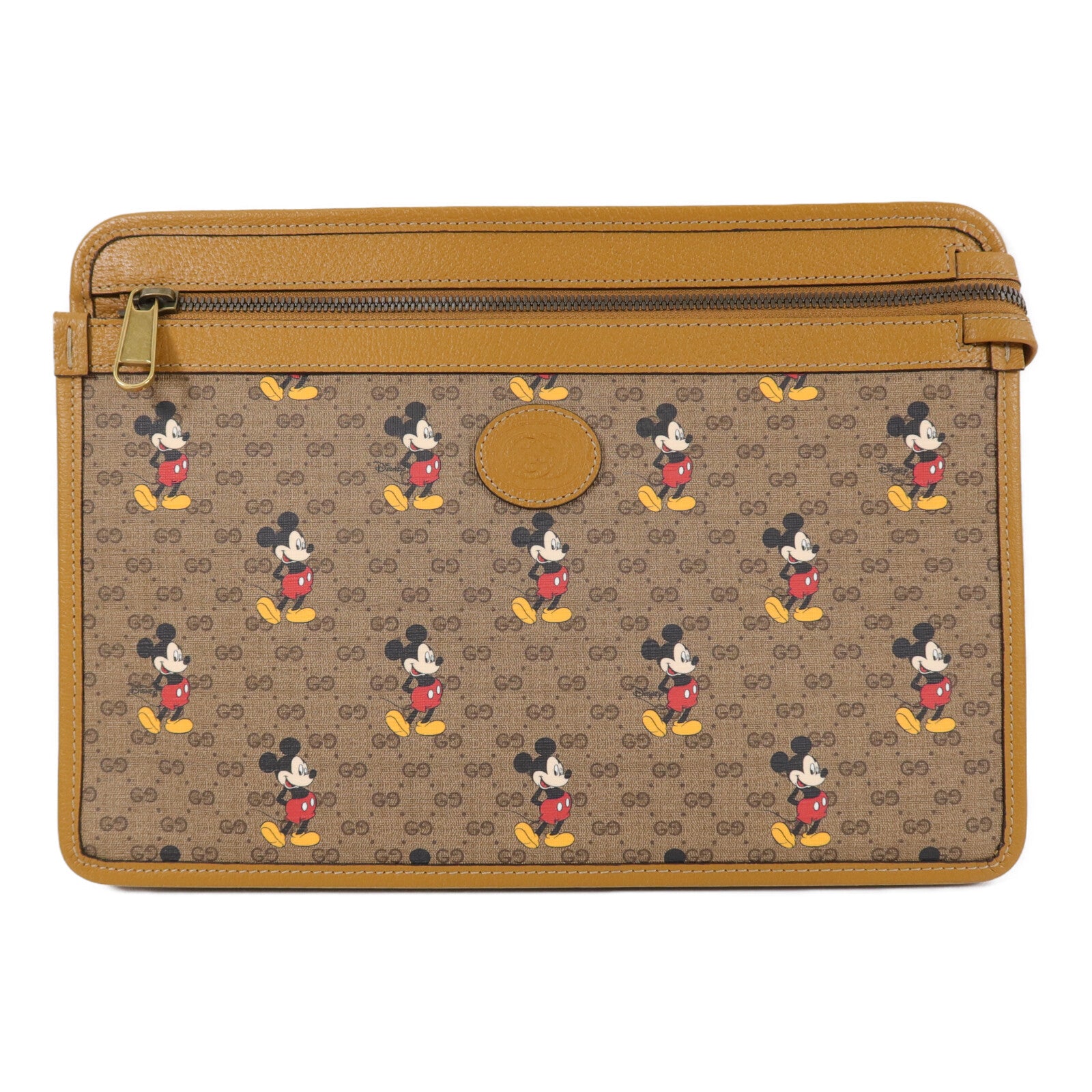 GUCCI 塗層帆布Disney Mini Vinage GG Supreme手拿包