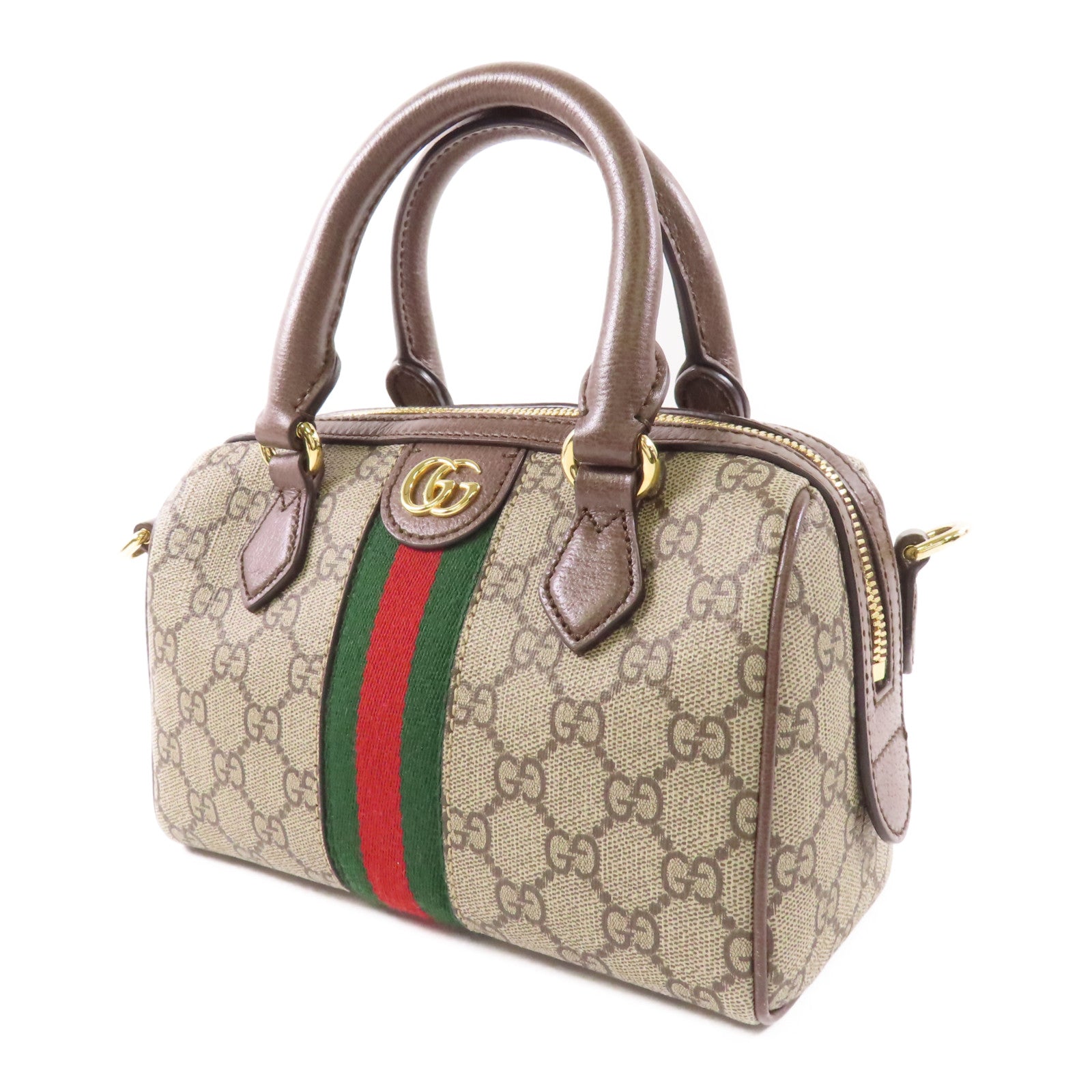 GUCCI 塗層帆布Ophidia GG Mini金扣手挽肩背兩用袋