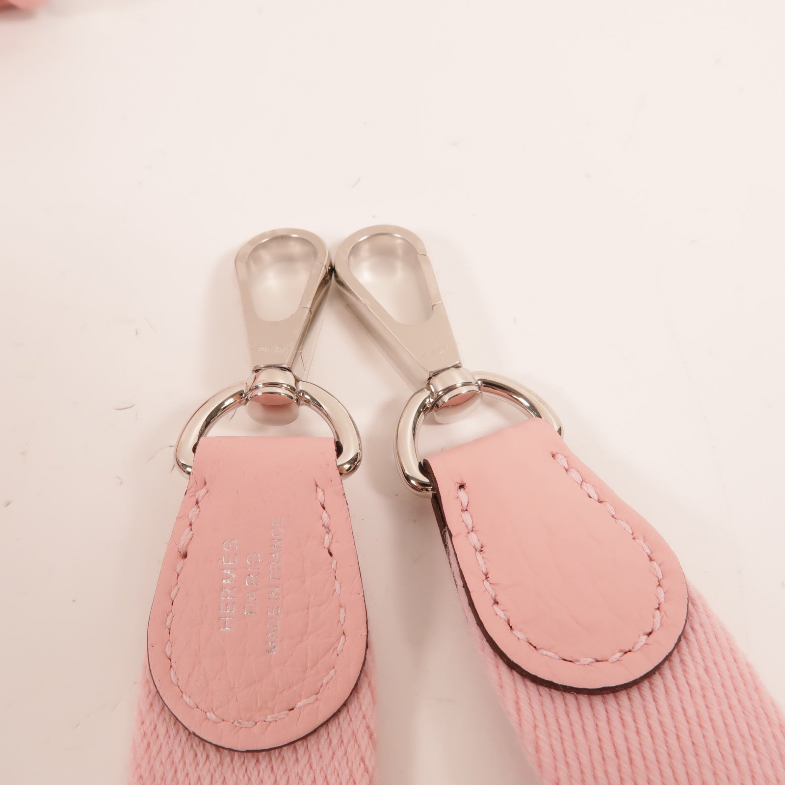 HERMES Clemence皮革Evelyne TPM肩背袋Rose Sakura