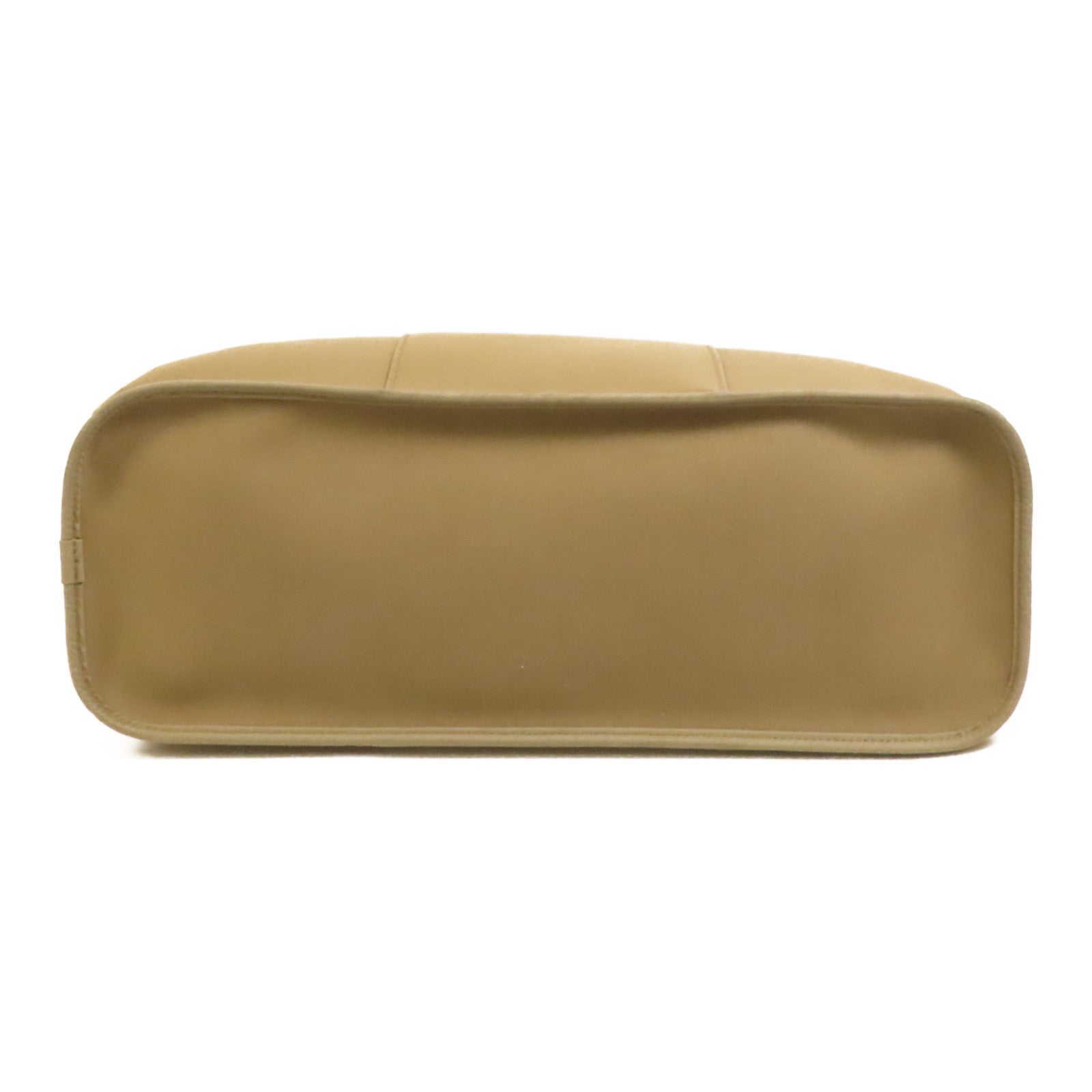 HERMES 帆布Cabag Elan銀扣手挽肩背兩用袋Taupe