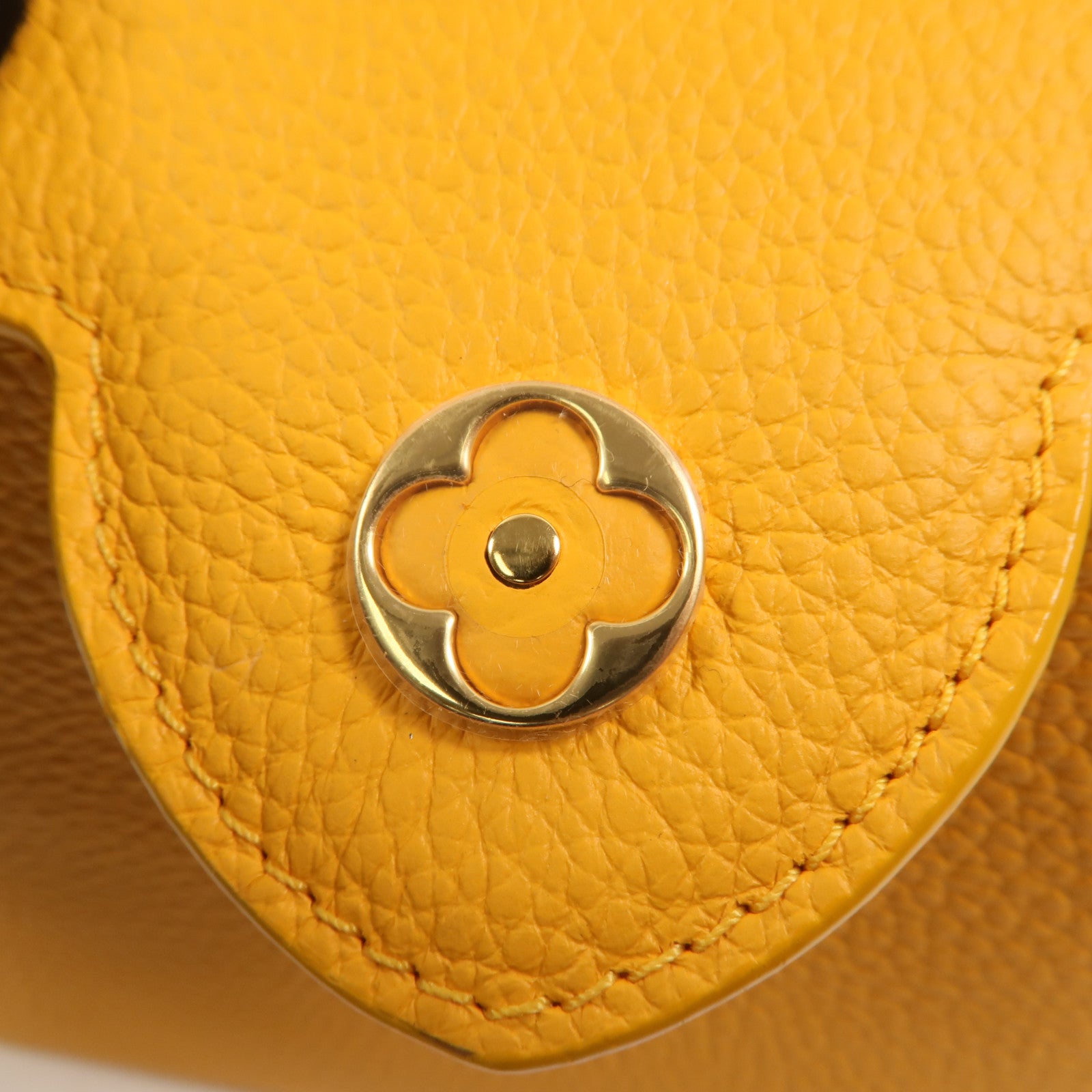 LOUIS VUITTON Taurillon皮革Capucines Mini手挽肩背兩用袋