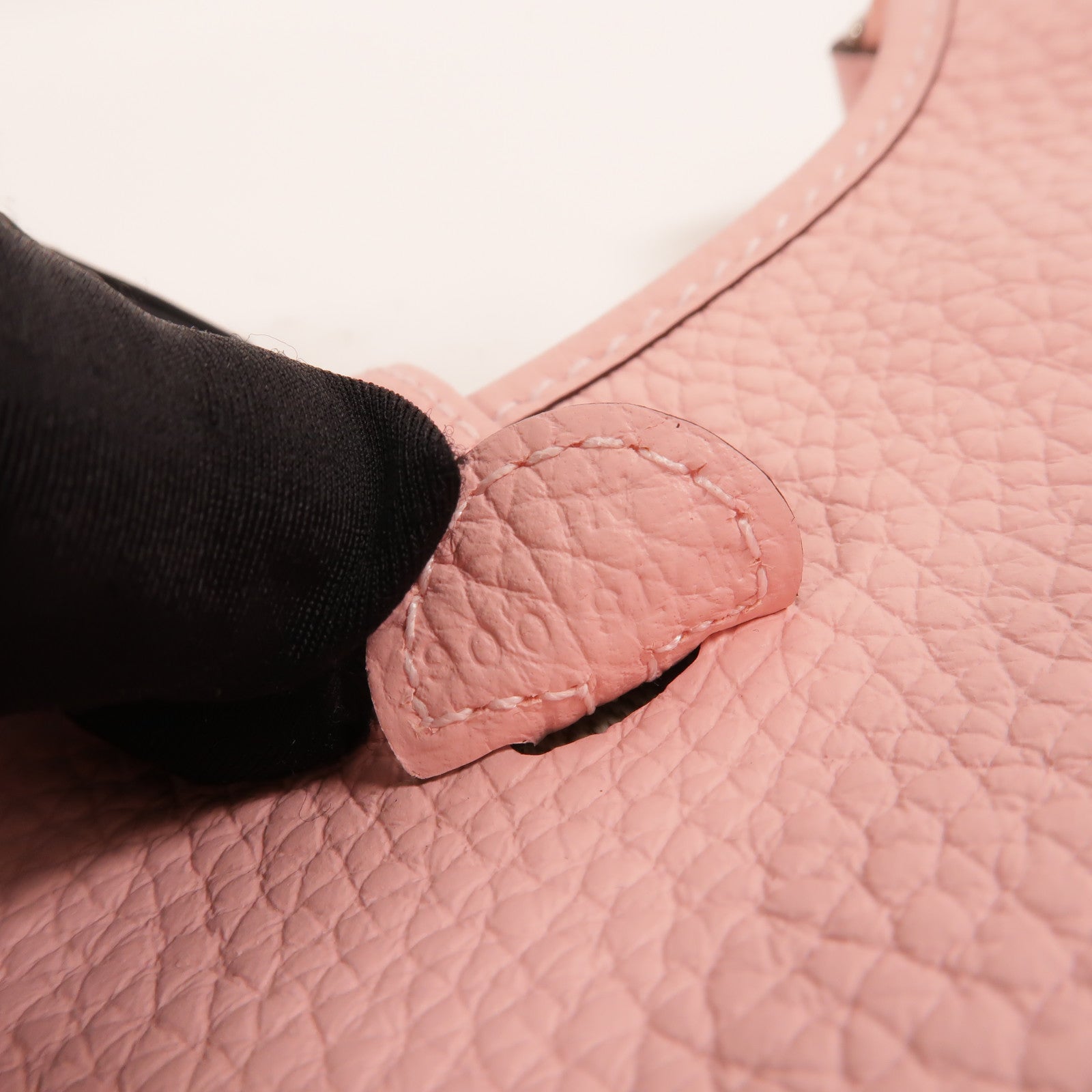 HERMES Clemence皮革Evelyne TPM肩背袋Rose Sakura