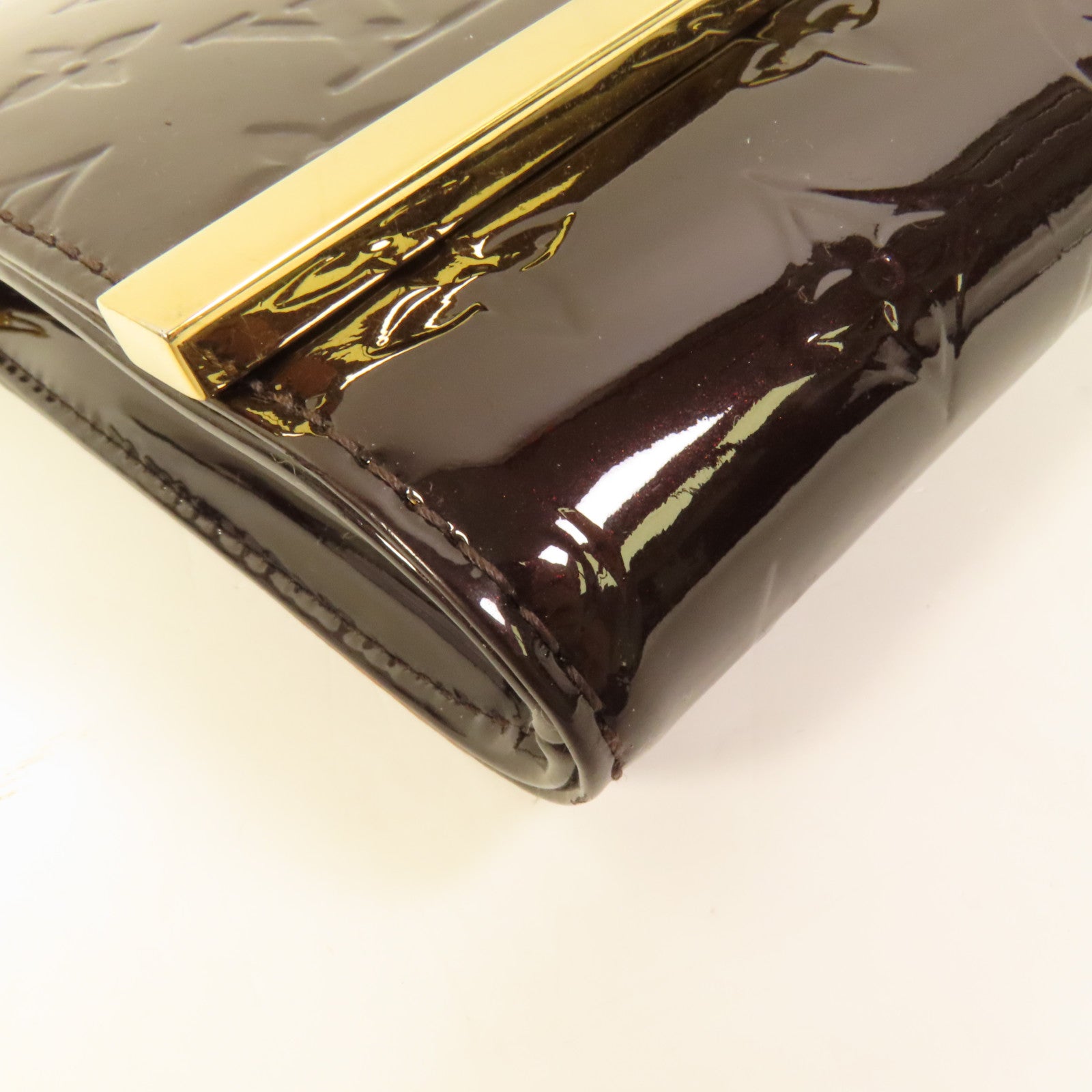 LOUIS VUITTON Monogram Vernis Ana金扣肩背袋