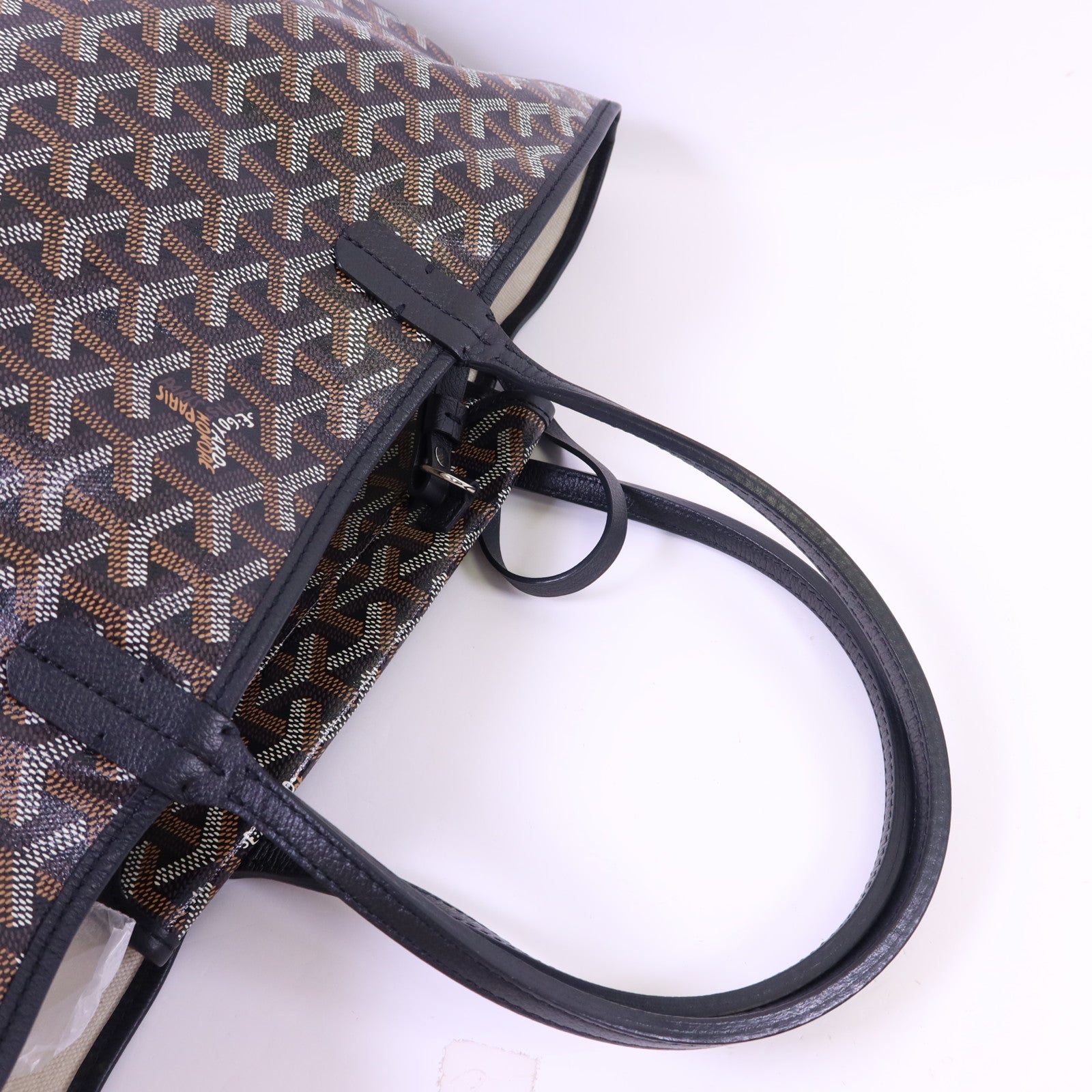 GOYARD 塗層帆布Saint Louis PM銀扣手挽袋