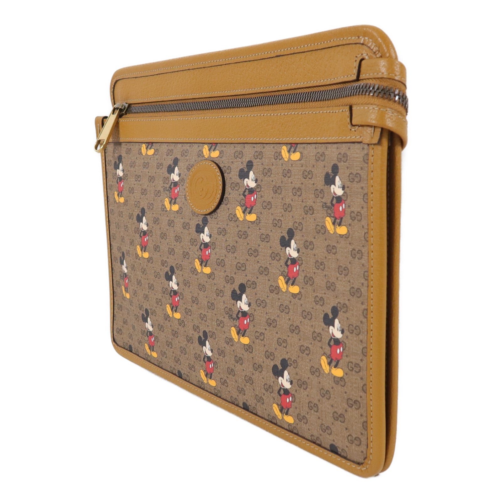 GUCCI 塗層帆布Disney Mini Vinage GG Supreme手拿包