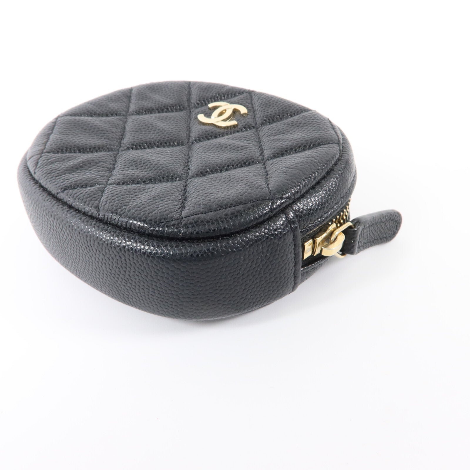 CHANEL 牛皮皮革Coin Case金扣零錢包