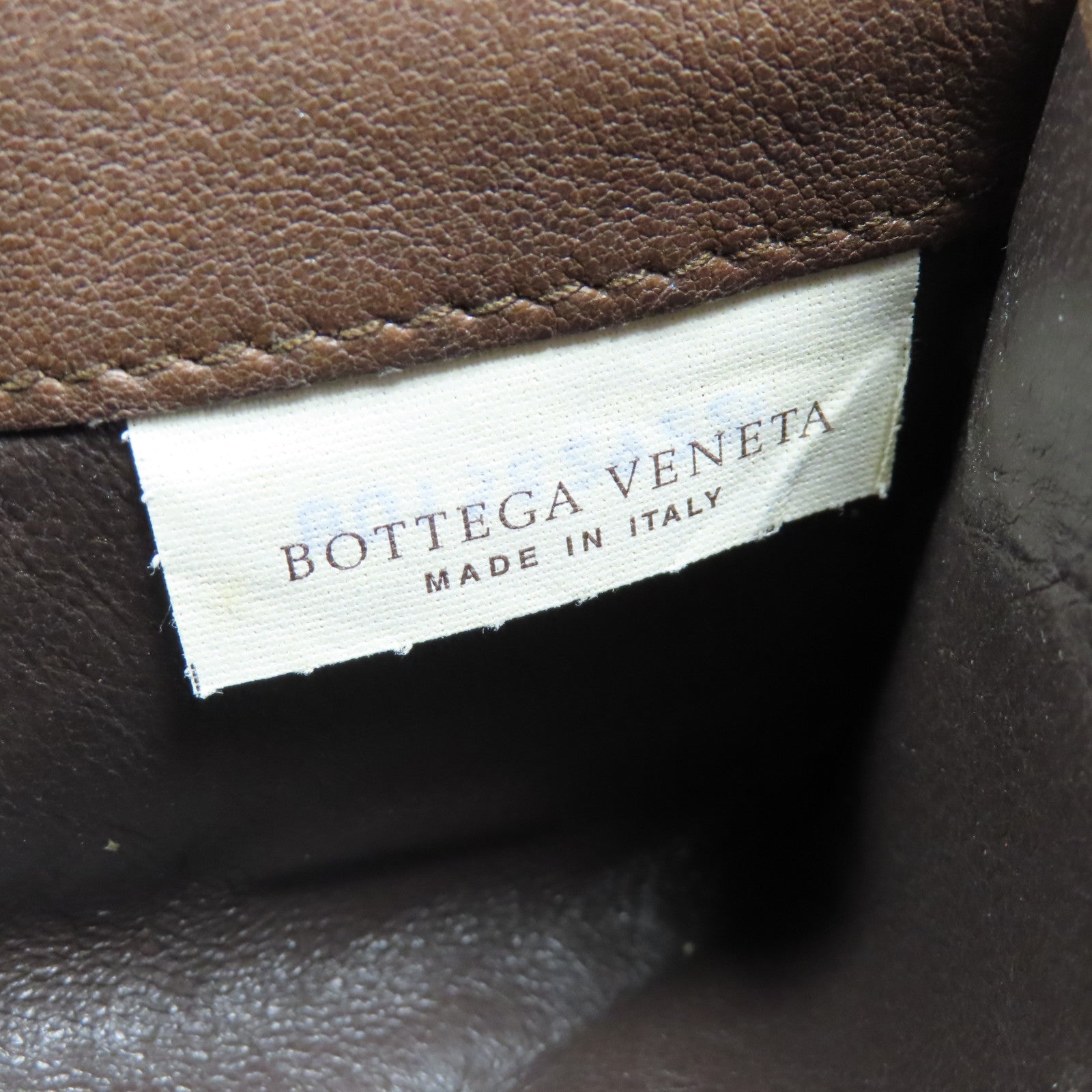 BOTTEGA VENETA 牛皮皮革Long wallet銀扣長錢包啡色