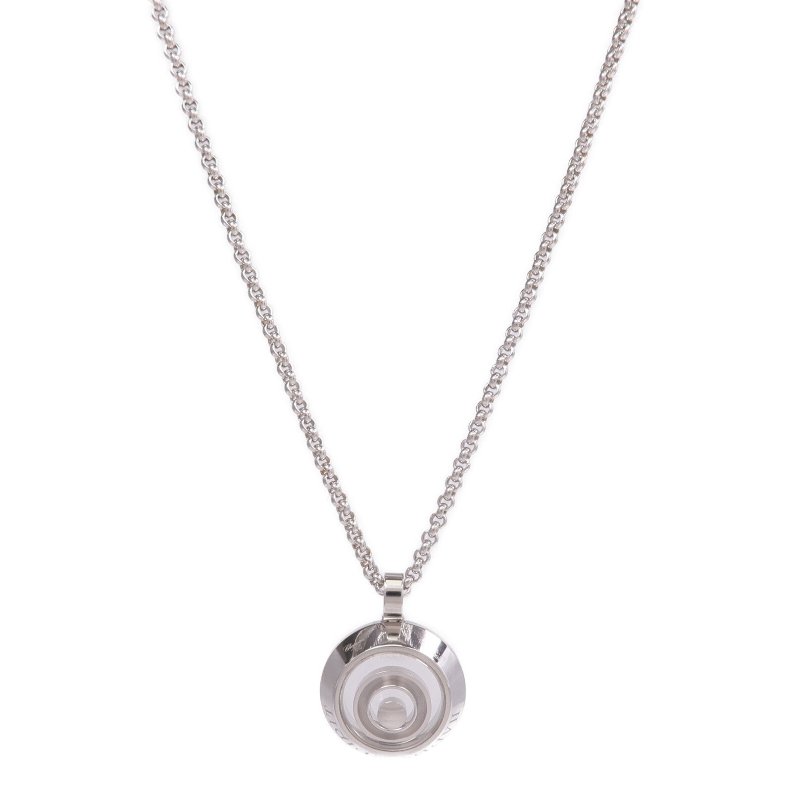 Chopard 18K白金Happy Spirit Diamond Necklace鑽石項鍊