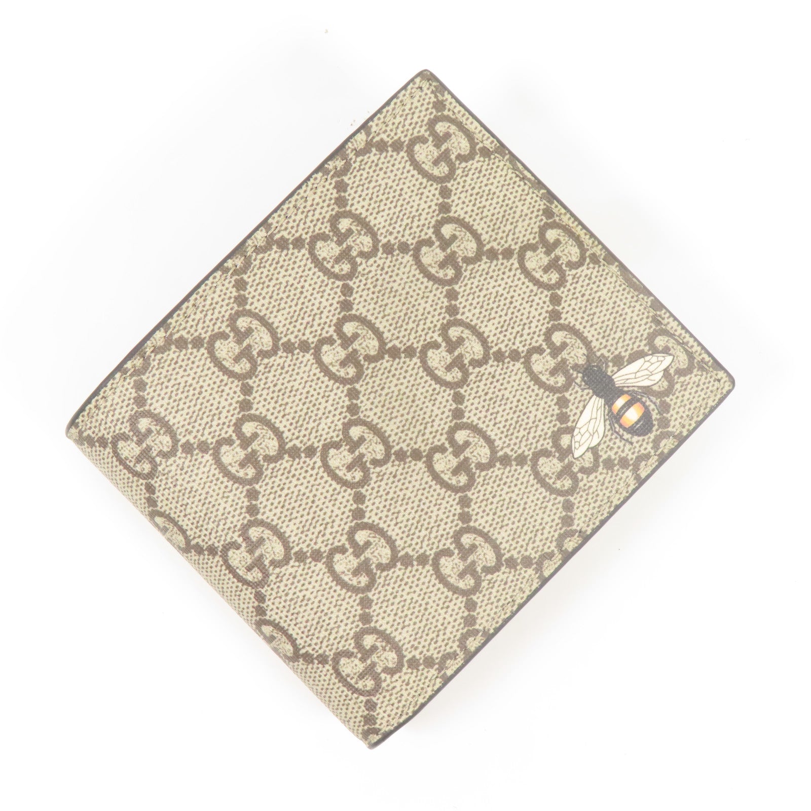 GUCCI 塗層帆布Bee Wallet錢包
