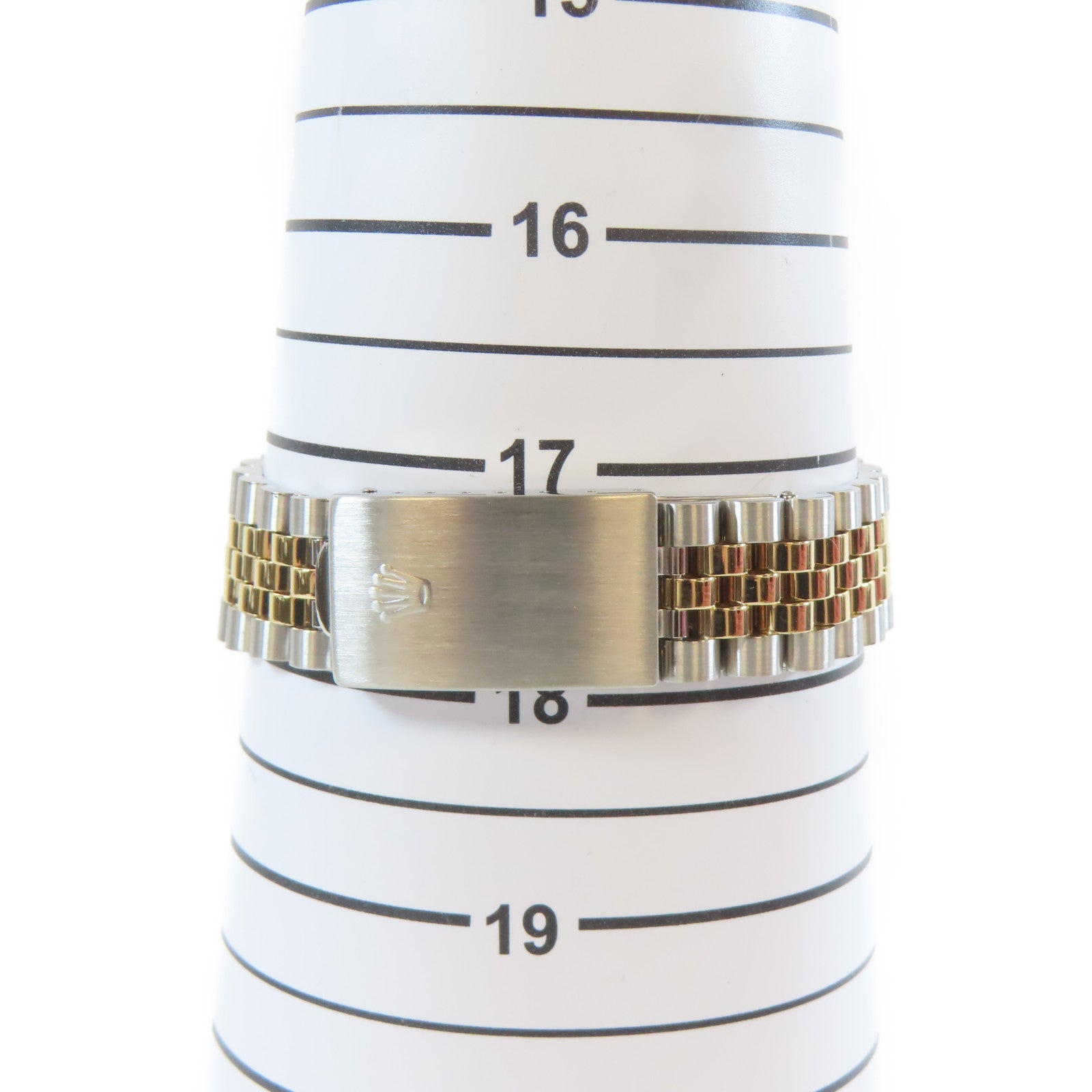 ROLEX 不鏽鋼/18K黃金Datejust自動機芯手錶藍色#17.5cm