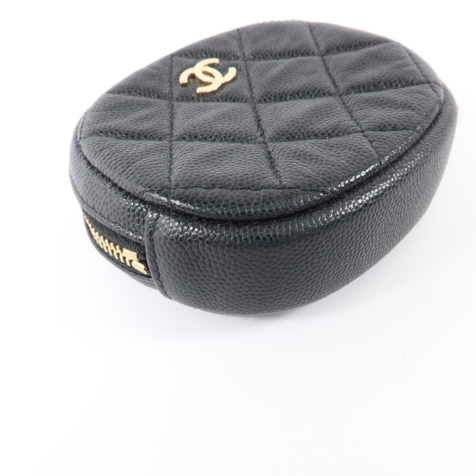 CHANEL 牛皮皮革Coin Case金扣零錢包
