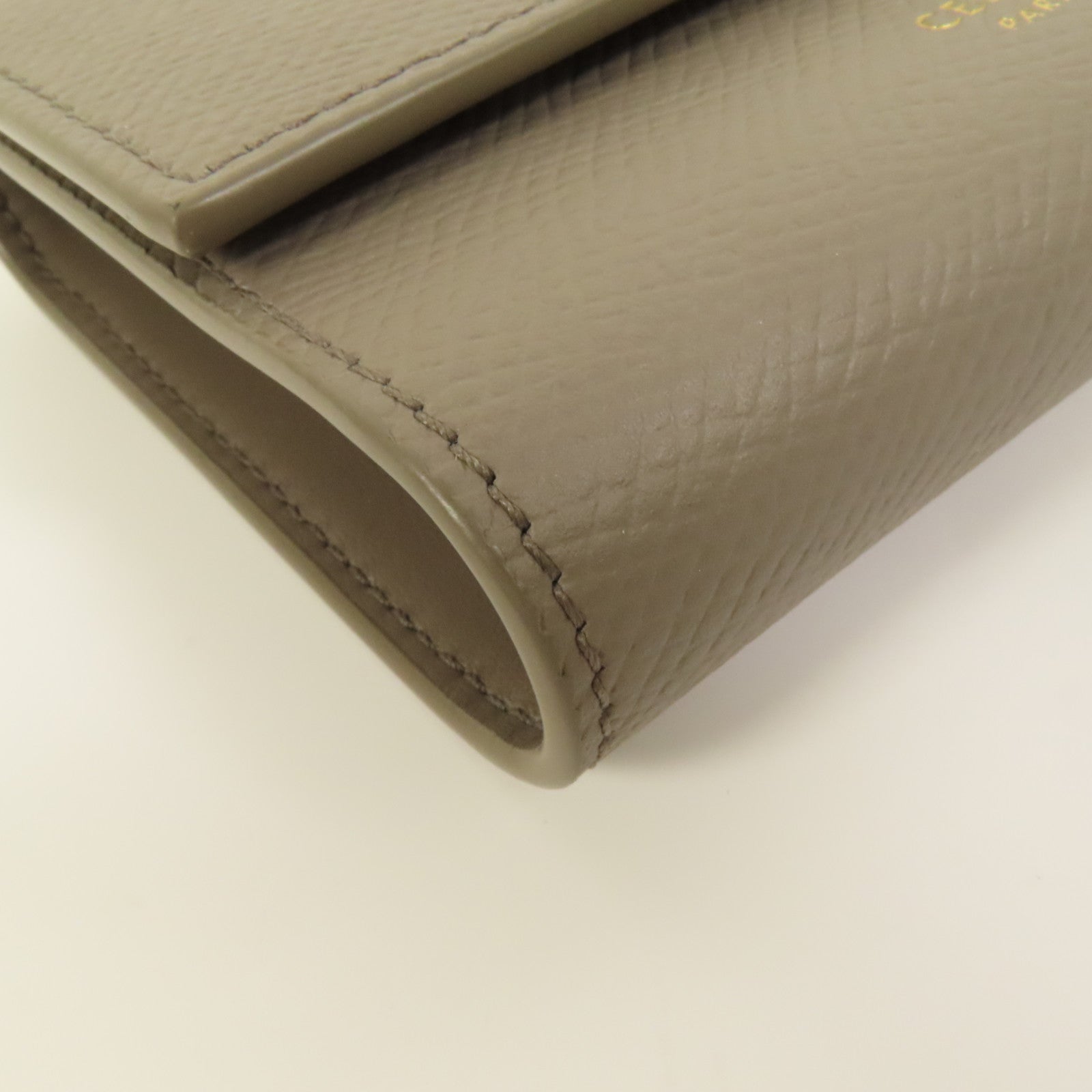 CELINE 【激減優惠】牛皮皮革Wallet金扣錢包