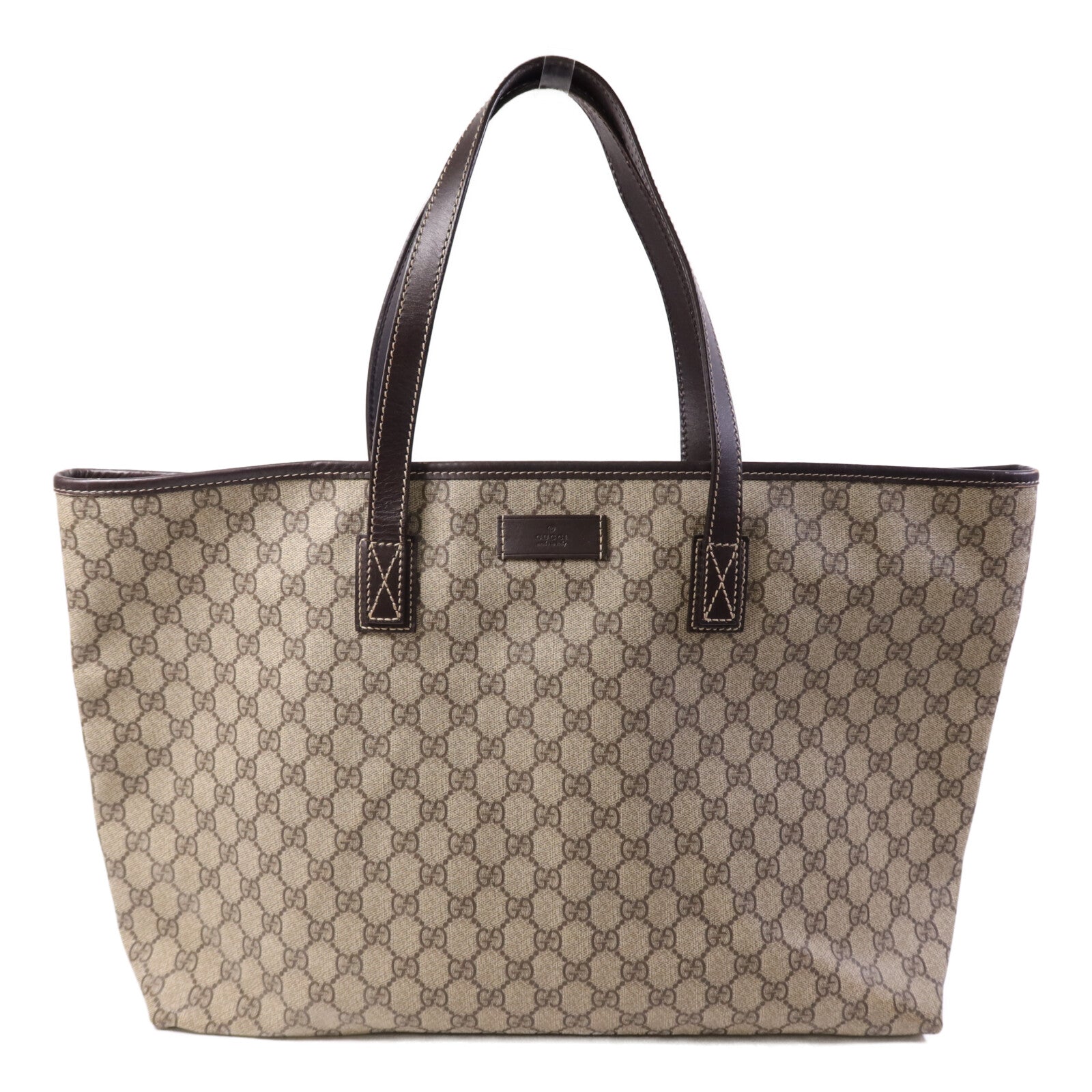 GUCCI 塗層帆布Shoulder Bag銀扣肩背袋